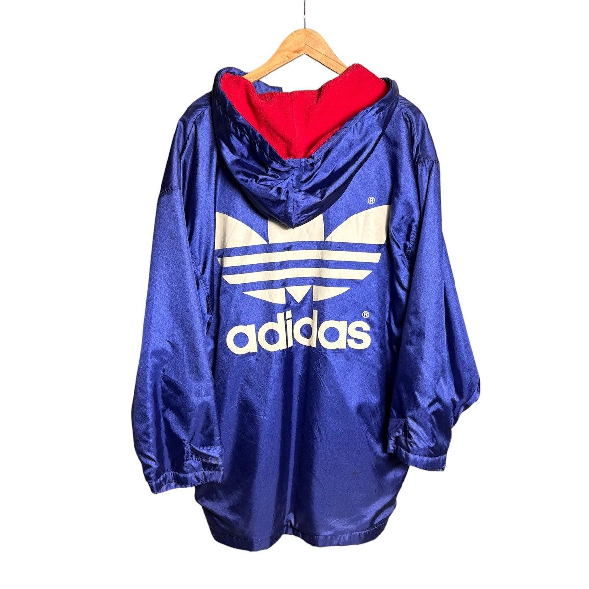 Adidas Vintage 90s Adidas Big Logo Hoodie Jacket Coat / Japan Size US L / EU 52-54 / 3 - 1 Thumbnail