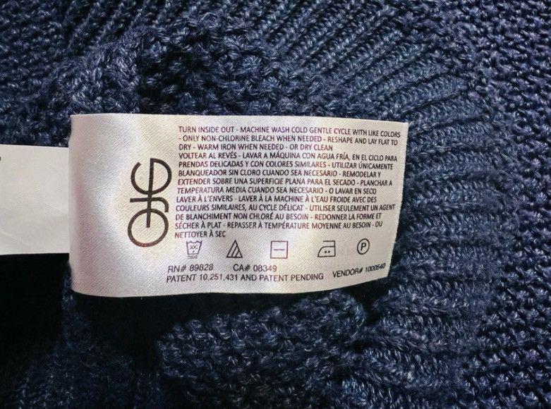 Jessica Simpson Jessica Simpson Rolled Mock Neck Sweater Dark Blue – Size L Size L / US 10 / IT 46 - 6 Thumbnail