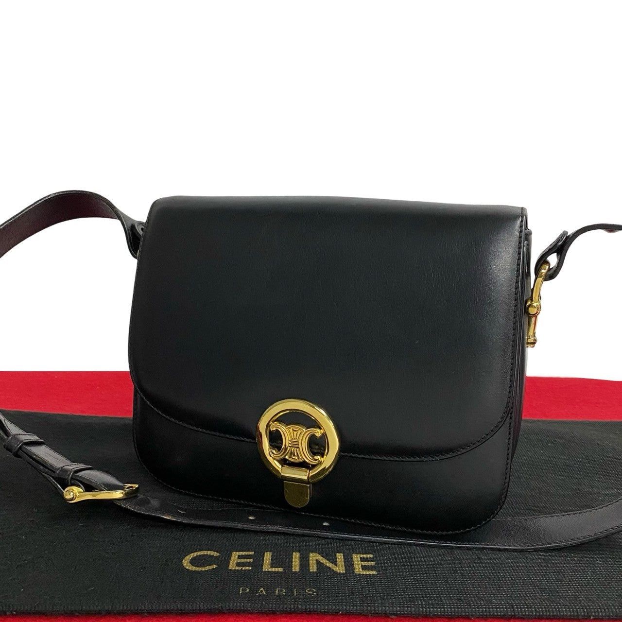 Celine Celine Shoulder Bag Black Leather Size ONE SIZE - 1 Thumbnail