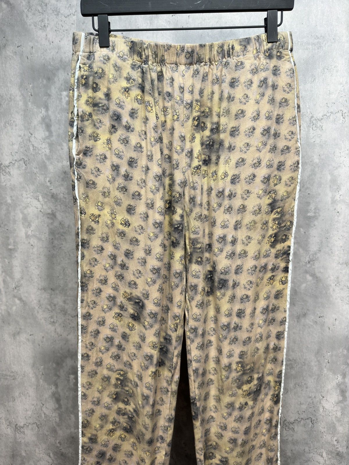 image of Acne Studios Floral Trousers in Beige, Men's (Size 32)