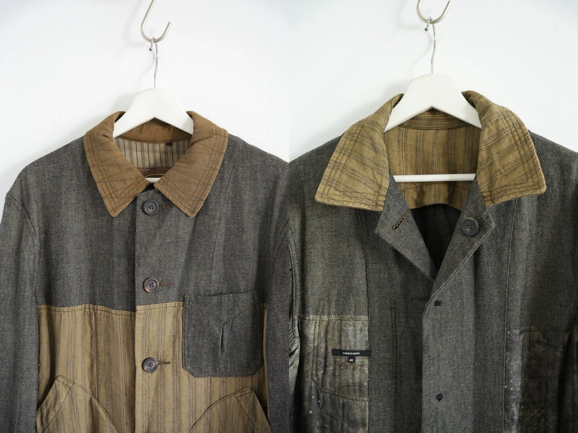 Ziggy Chen Ziggy Chen 22AW Reversible Ill Cotton Linen Jacket Size US S / EU 44-46 / 1 - 4 Thumbnail