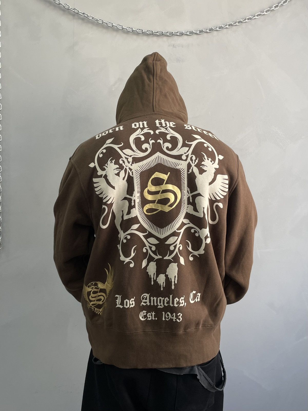 Christian Audigier Ed Hardy by christian audigier Hoodie Y2K Brown Smet Logo Size US L / EU 52-54 / 3 - 3 Thumbnail