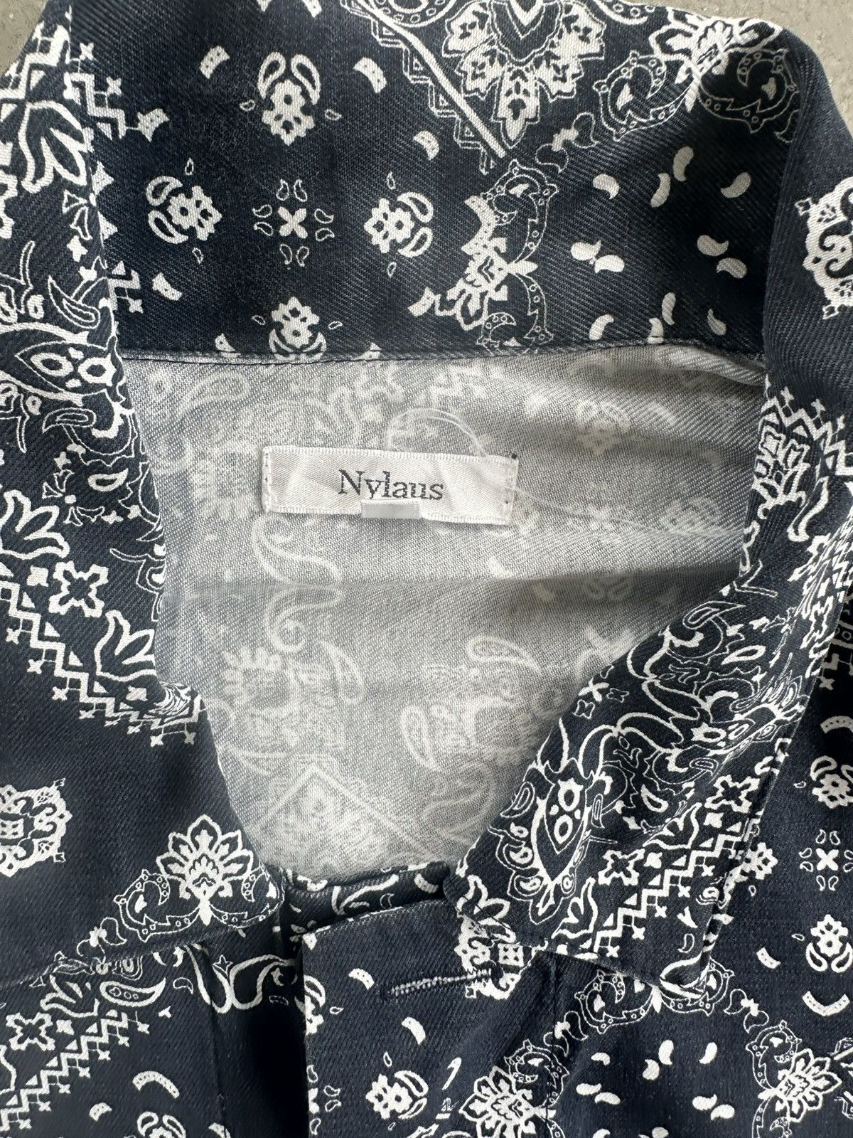 Japanese Brand × Vintage NYLAUS PAISLEY BAGGY SHIRT Size US XXL / EU 58 / 5 - 3 Thumbnail