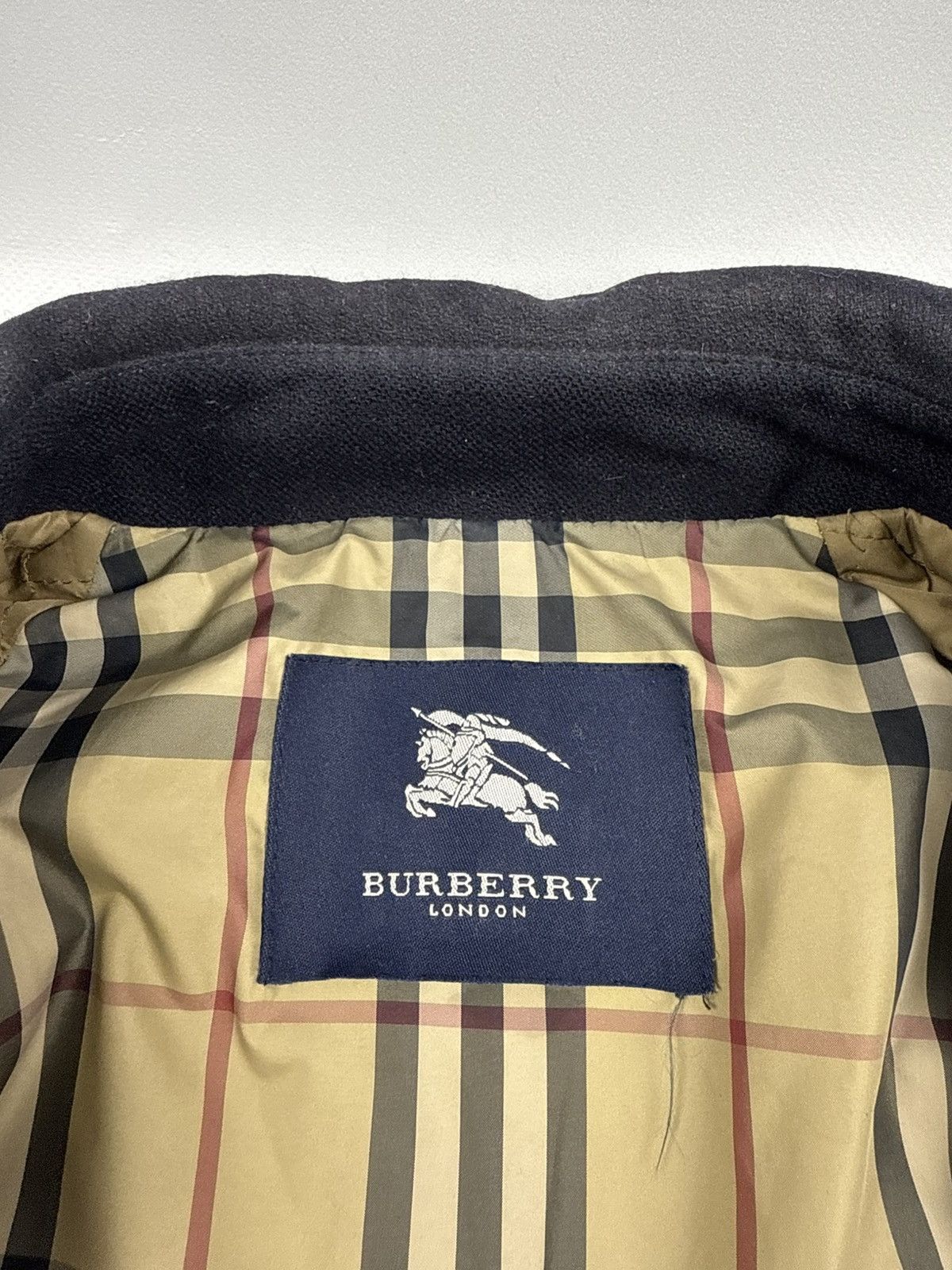 Burberry Burberry heavy coat novacheck navy blue size L men Size US L / EU 52-54 / 3 - 7 Thumbnail