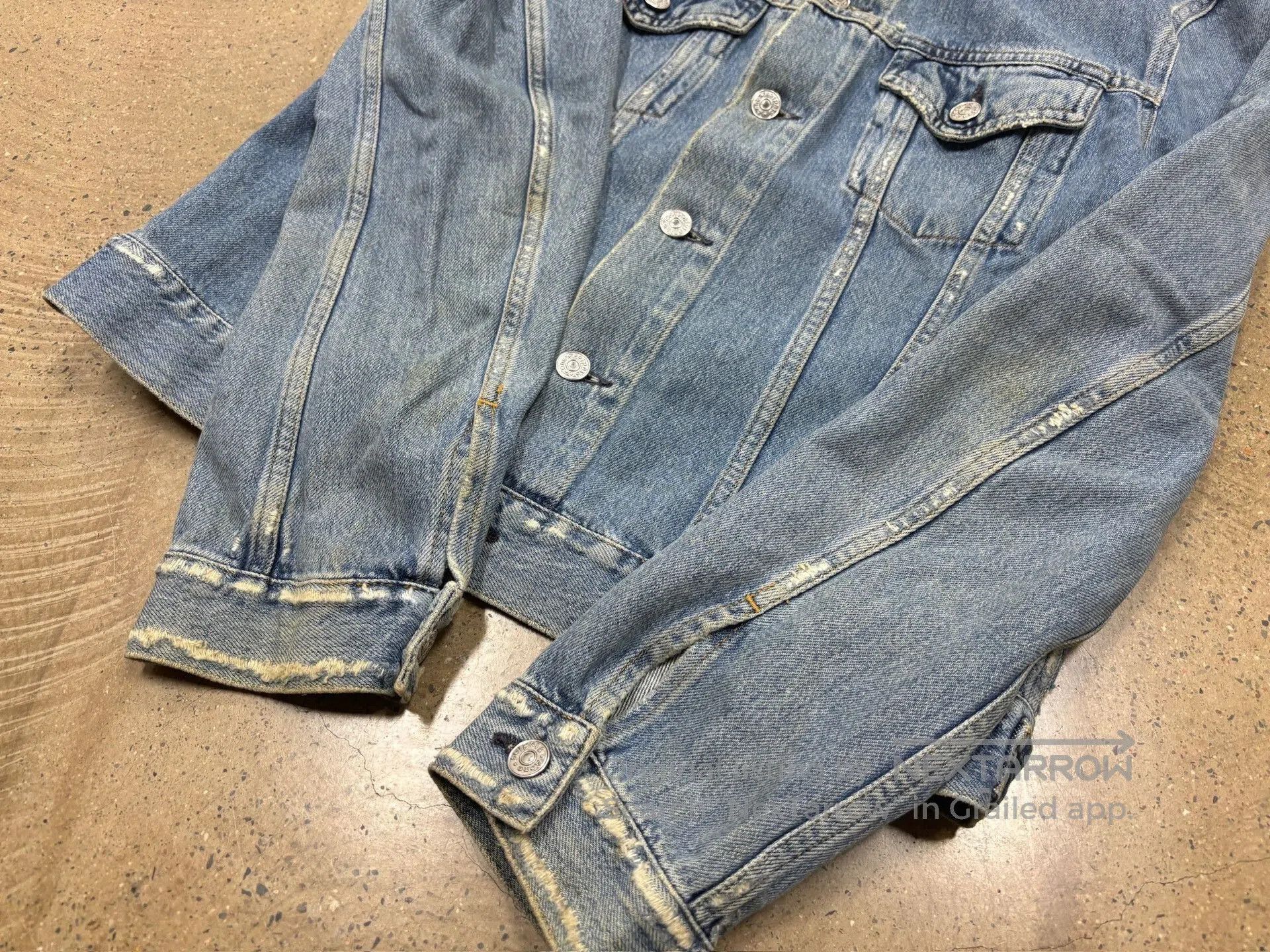 Acne Studios Acne Studios Collarless Denim Jacket. Size US M / EU 48-50 / 2 - 6 Thumbnail