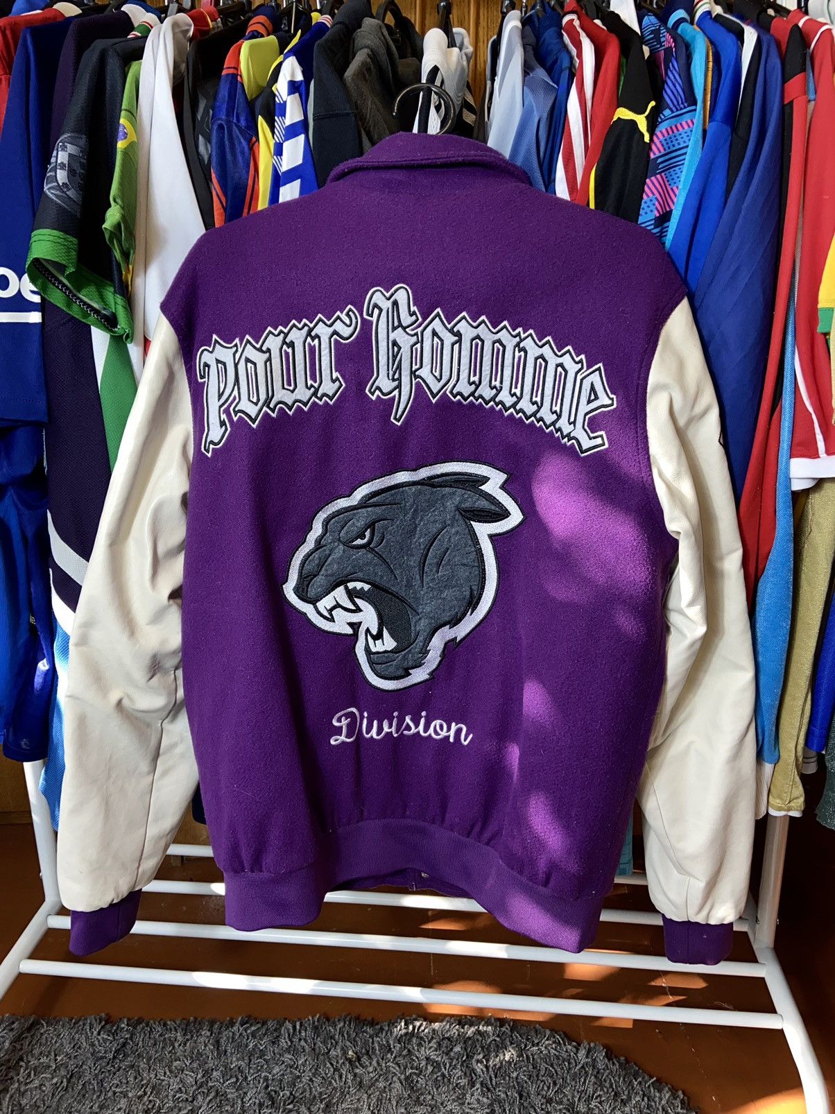 Designer × Vintage POUR HOMME VINTAGE 00s NFL STYLE VARSITY USA BOMBER Size US M / EU 48-50 / 2 - 4 Thumbnail