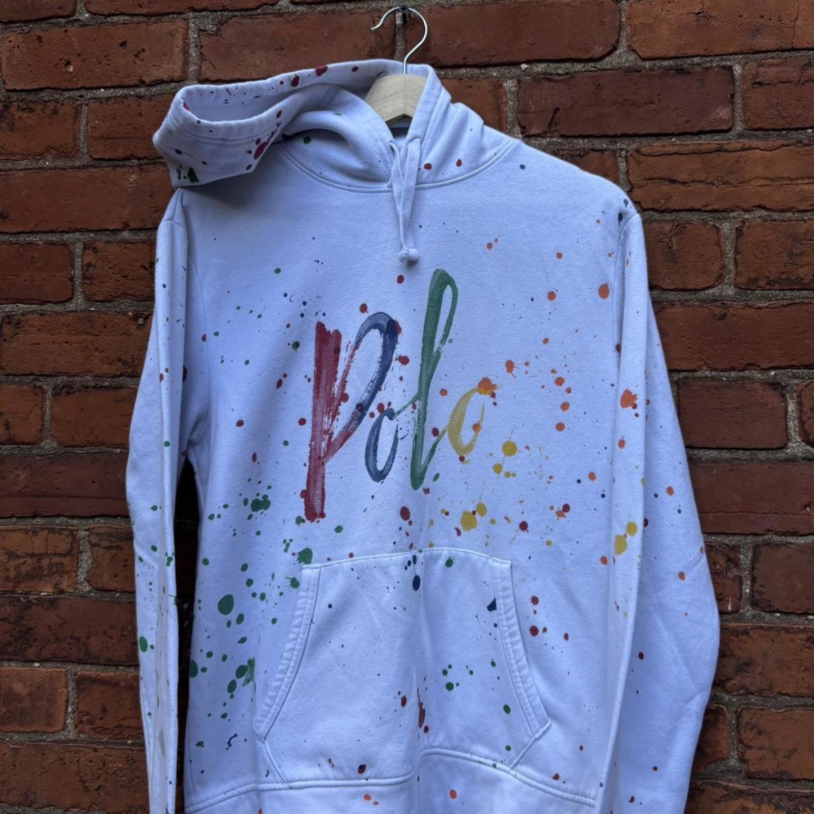 Polo Ralph Lauren polo Ralph Lauren spell out paint splatter hoodie M Size US M / EU 48-50 / 2 - 3 Thumbnail