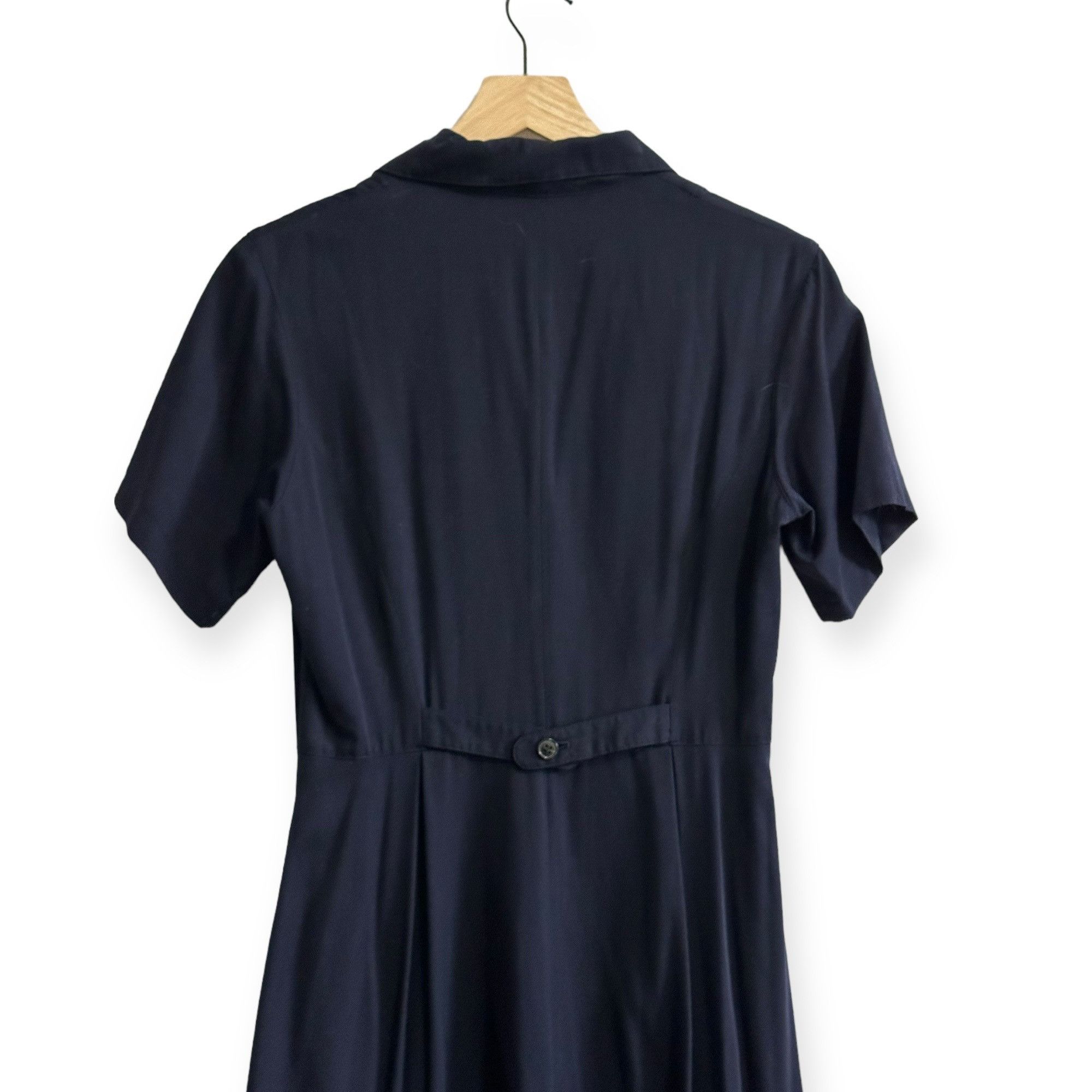 ATSURO TAYAMA × Japanese Brand × Vintage Vintage AT/Atsuro Tayama Blue A line Short Sleeve Midi Dress Size ONE SIZE - 6 Thumbnail