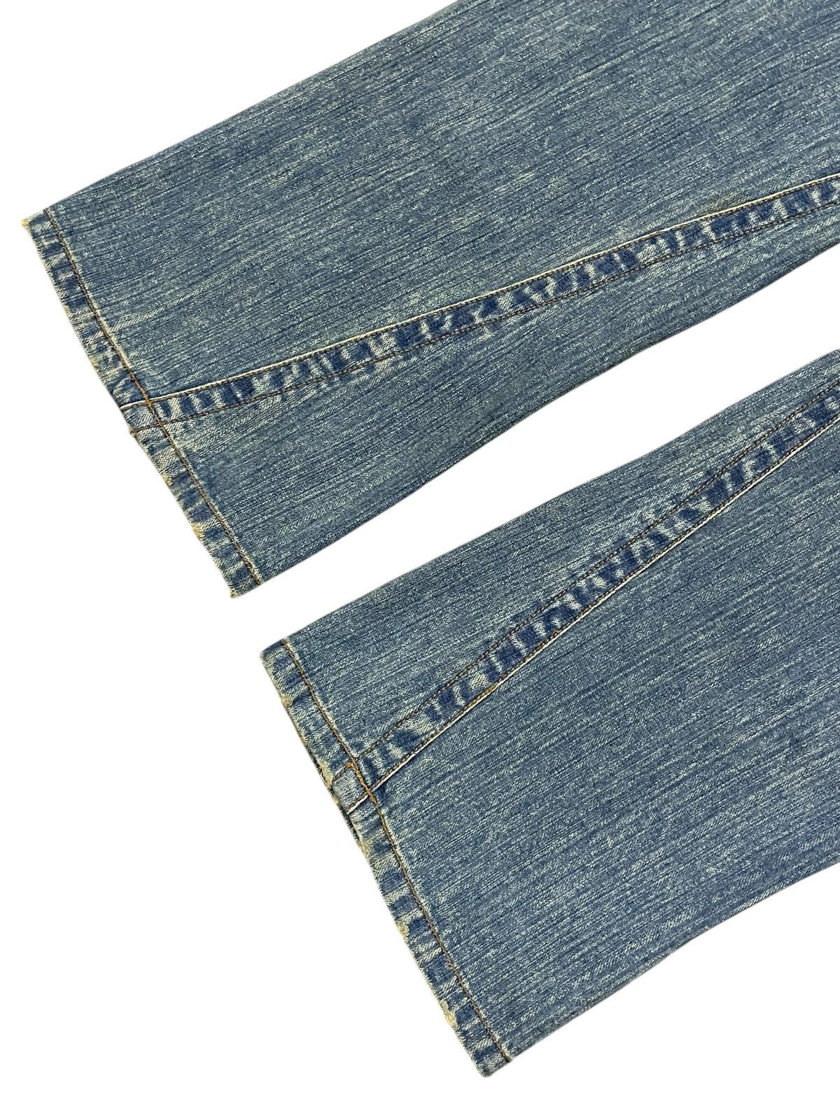 Hysteric Glamour Japanese Spiral Cut Flare Distressed Jeans Size US 32 / EU 48 - 14 Thumbnail