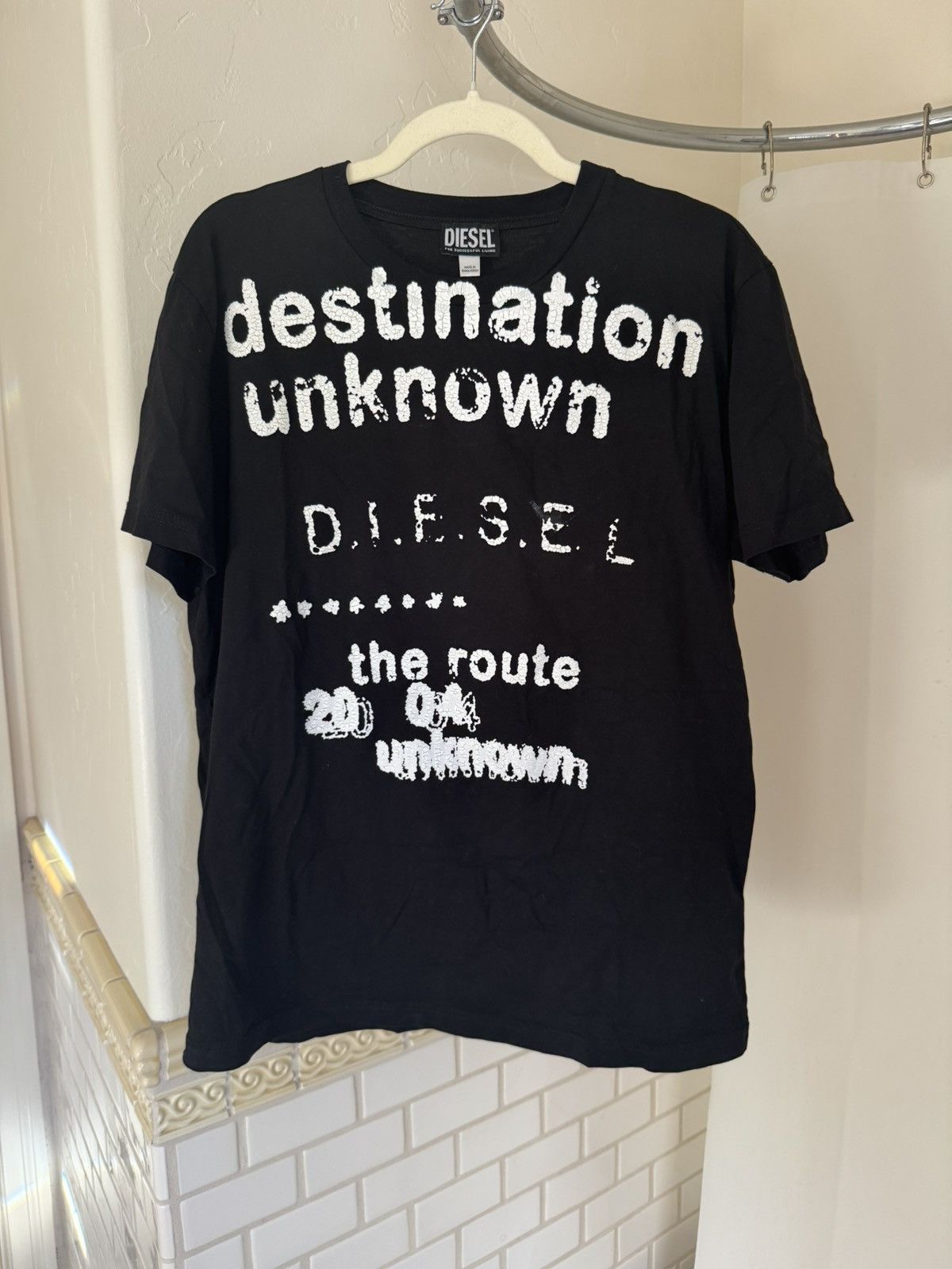 Diesel Diesel Destination Unknown Graphic Tee Size US XL / EU 56 / 4 - 1 Thumbnail