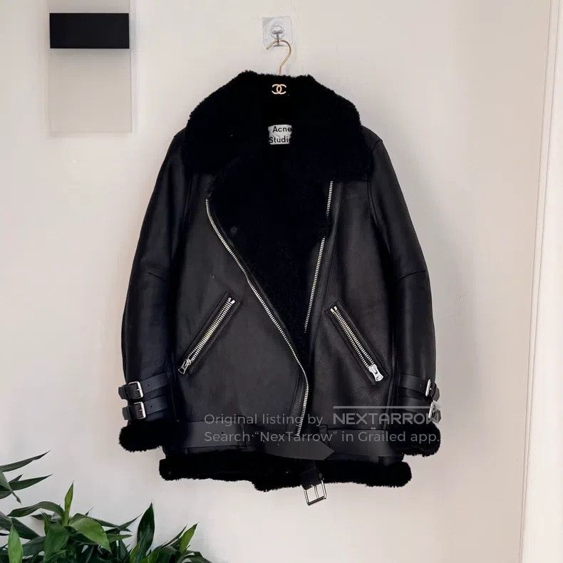 Acne Studios Acne Studios Black Wool Pilot Jacket Size XS / US 0-2 / IT 36-38 - 1 Thumbnail