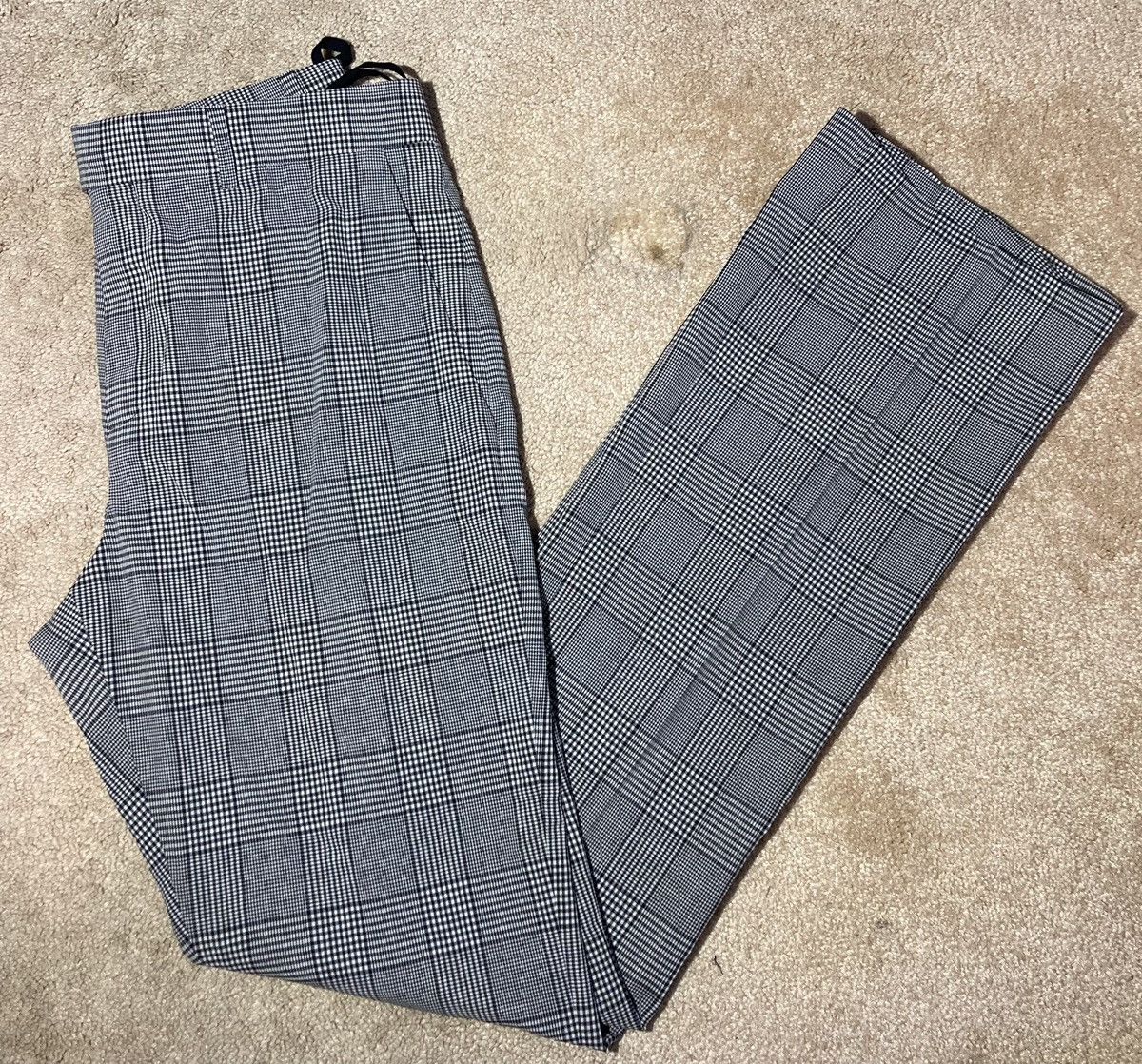 Celine × Hedi Slimane New SS23 Celine Prince of Wales Plaid Pattern Flare 2023 90s Size US 30 / EU 46 - 1 Thumbnail