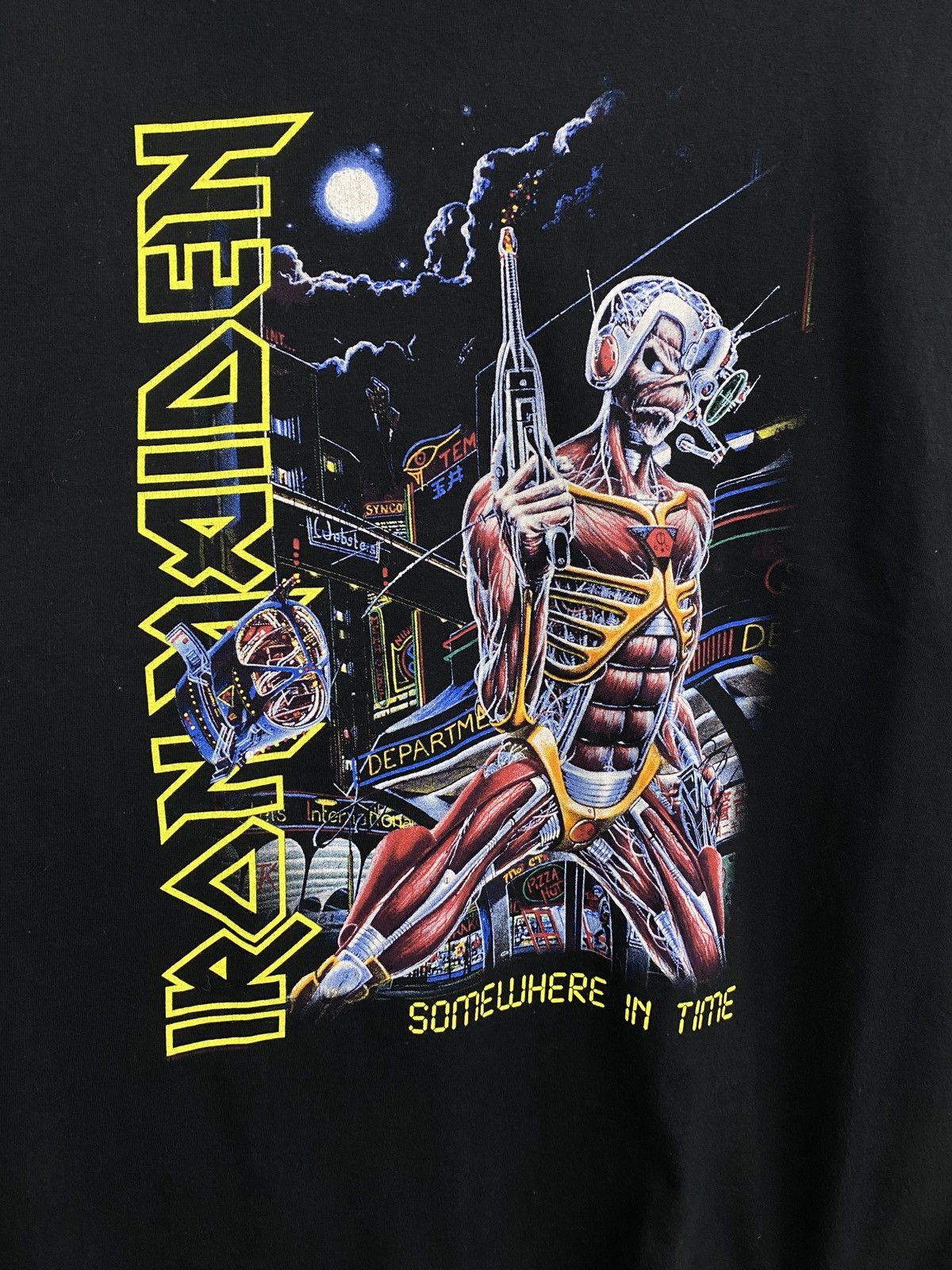 Iron Maiden 🇺🇸 ☠️ Vintage Y2K Iron Maiden Death Skull Skeleton Rare Retro Size US XL / EU 56 / 4 - 4 Thumbnail