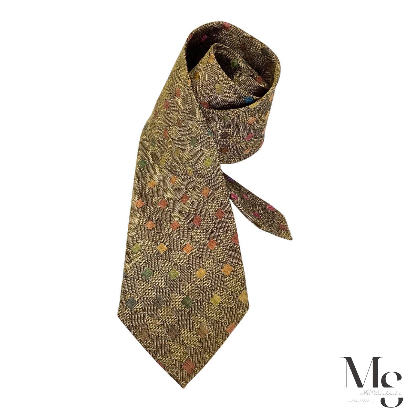 Missoni MISSONI Green Geometric Luxury Silk Tie Made In Italy W: 3.7 Size ONE SIZE - 1 Thumbnail