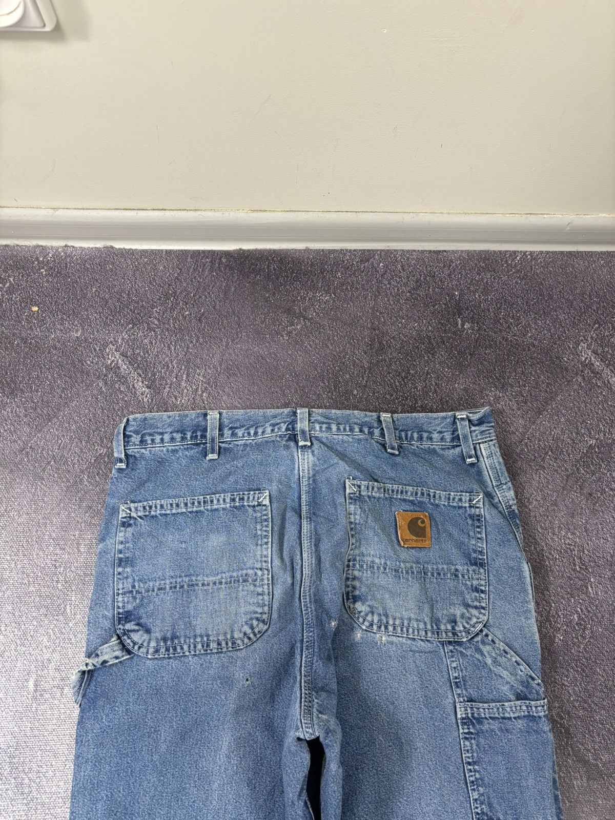 Carhartt Vintage 90s Carhartt USA Blue Insulated Denim Baggy Jeans Size US 36 / EU 52 - 5 Thumbnail