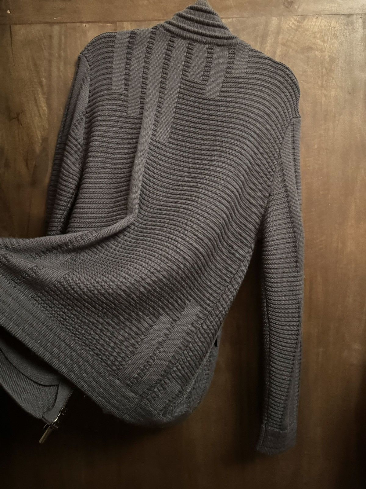 Versace versus versace vintage grey merinos wool sweater L Size US L / EU 52-54 / 3 - 6 Thumbnail