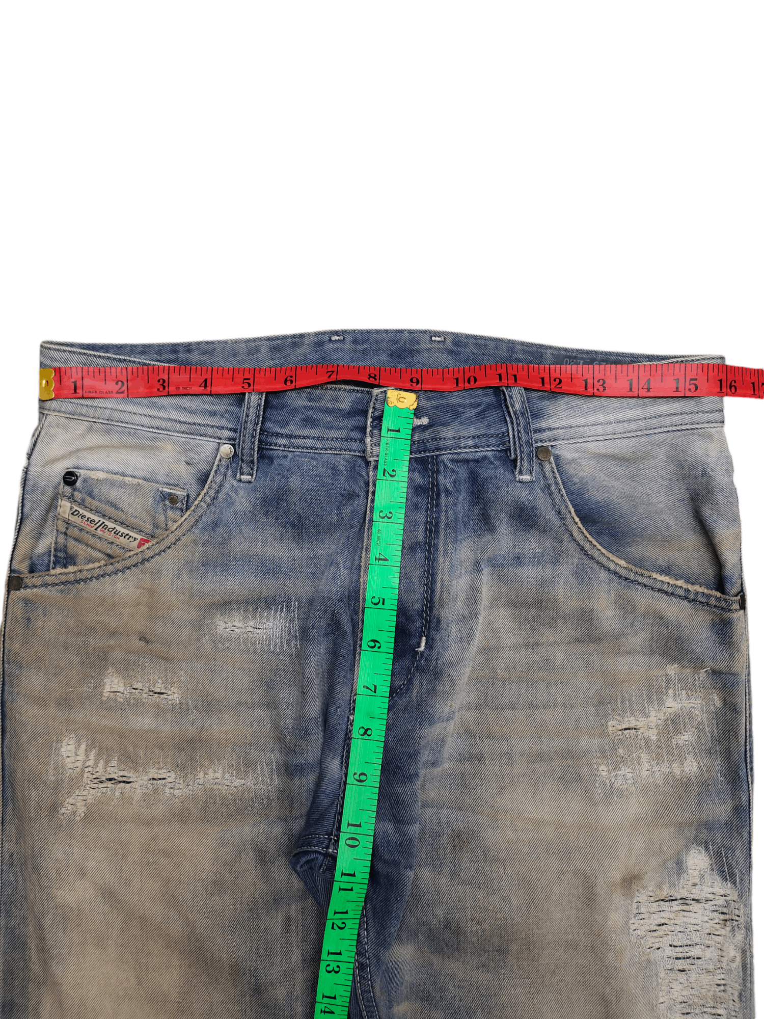 Diesel Vintage Y2k Diesel Krayver Slim Distress Rusty Denim Jeans Size US 30 / EU 46 - 8 Thumbnail