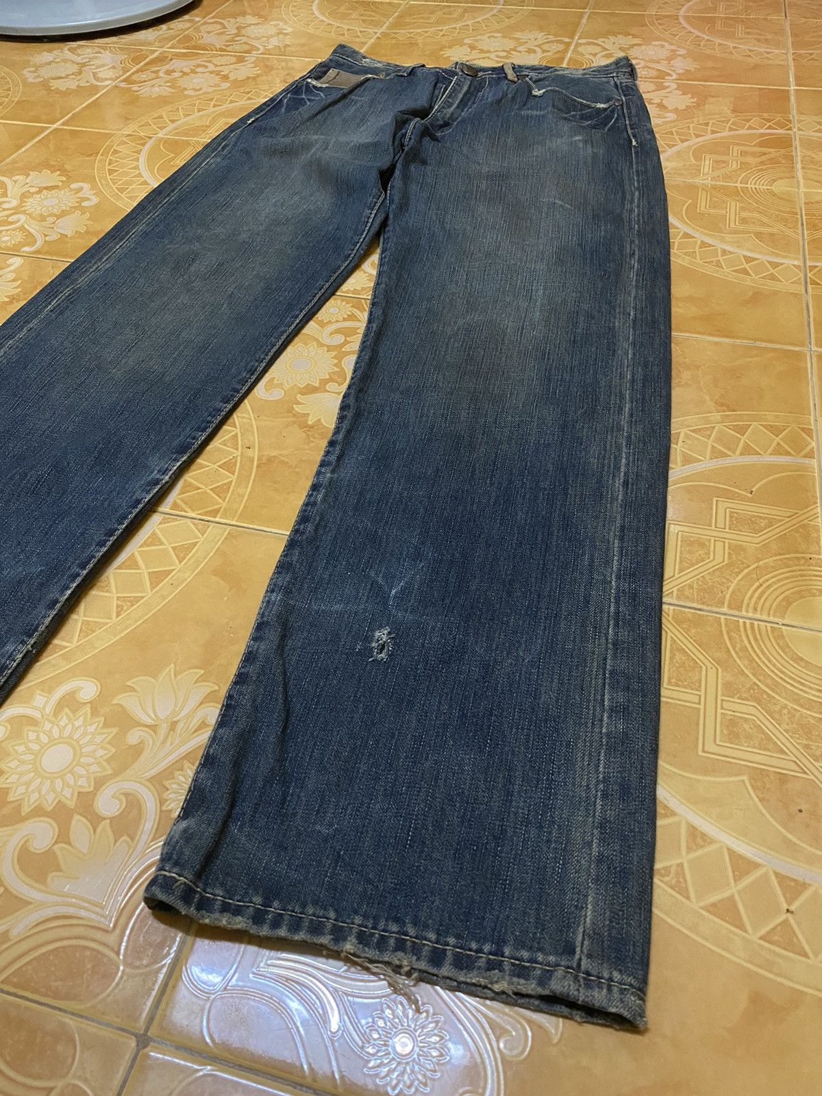 Japanese Brand × Live Mechanics Live Mechanics Denim Jeans vintage Size US 33 - 25 Thumbnail