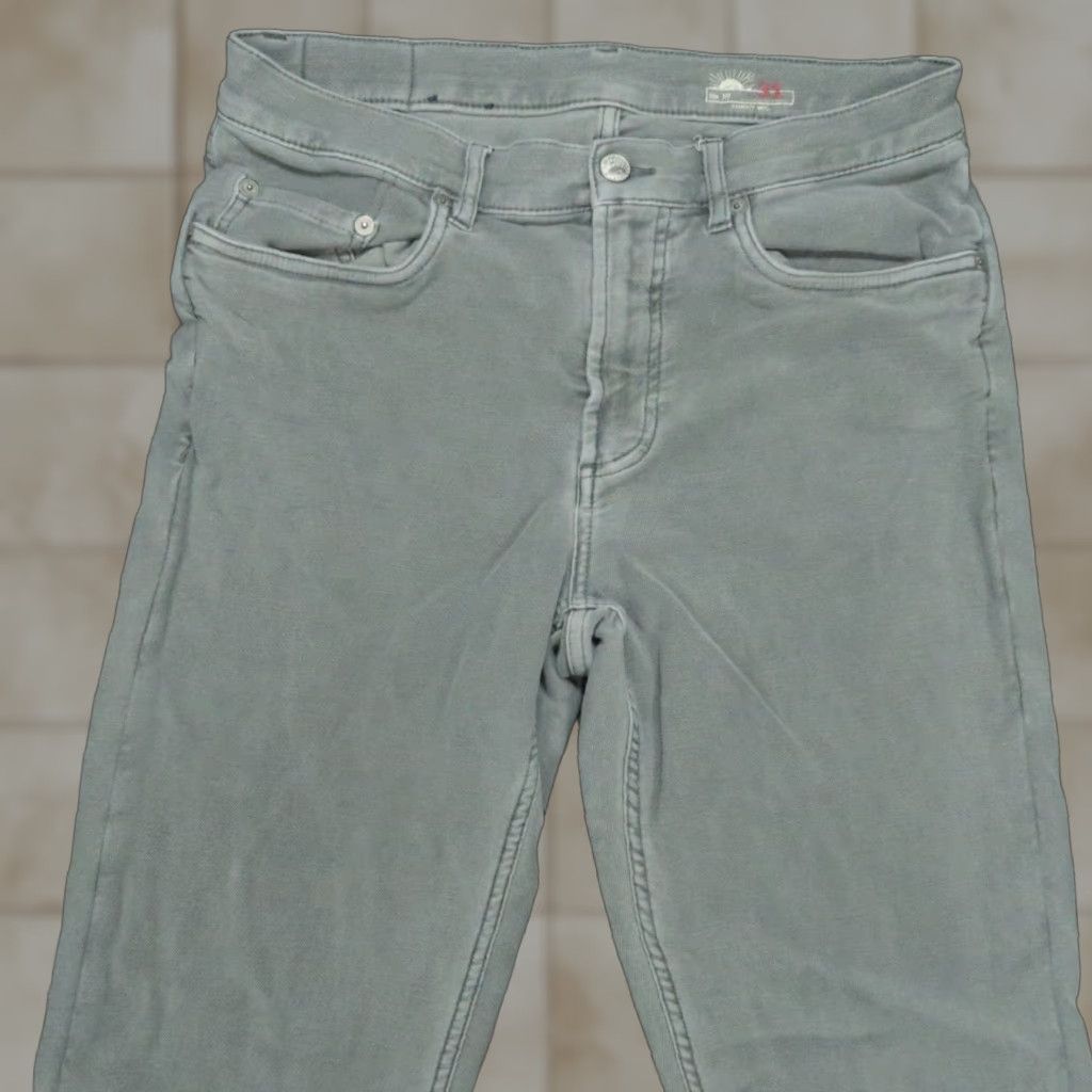 Faherty Men's Pants 31x30 Sl ate Gray Stretch 5-Pocket Straight Chino Casual/Travel