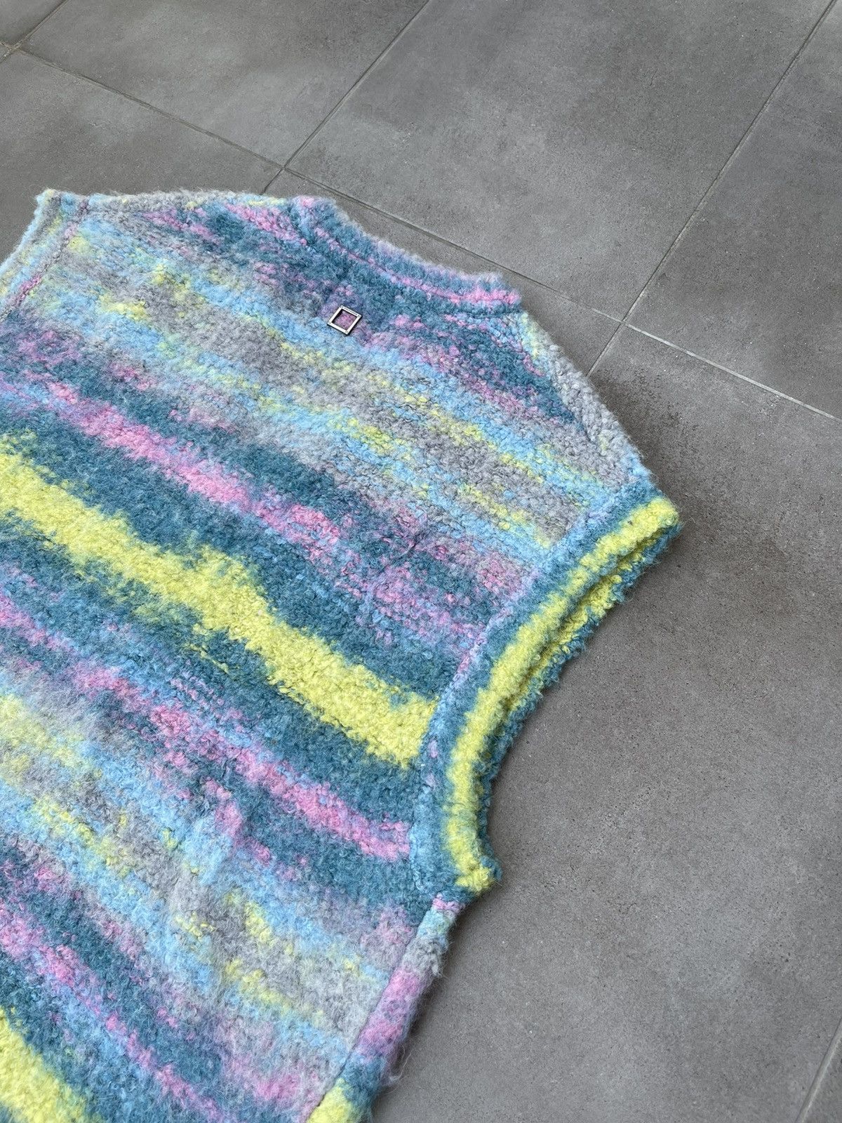 Wooyoungmi !DS! FW22 Wooyoungmi Multicolor Blue Stripped Alpaca Vest Size US M / EU 48-50 / 2 - 16 Thumbnail