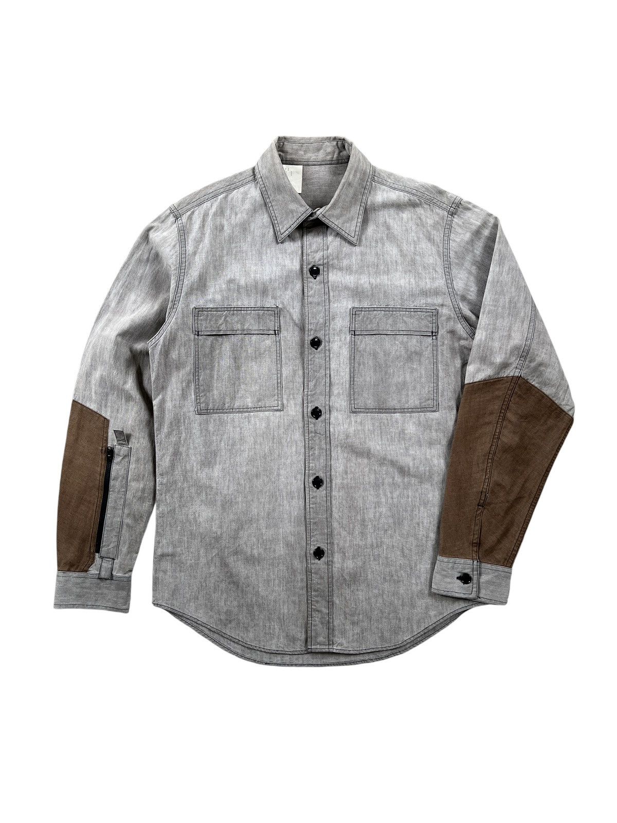 N.Hoolywood N. Hoolywood Sleeve Pocket Button Up Shirt Size US M / EU 48-50 / 2 - 1 Thumbnail