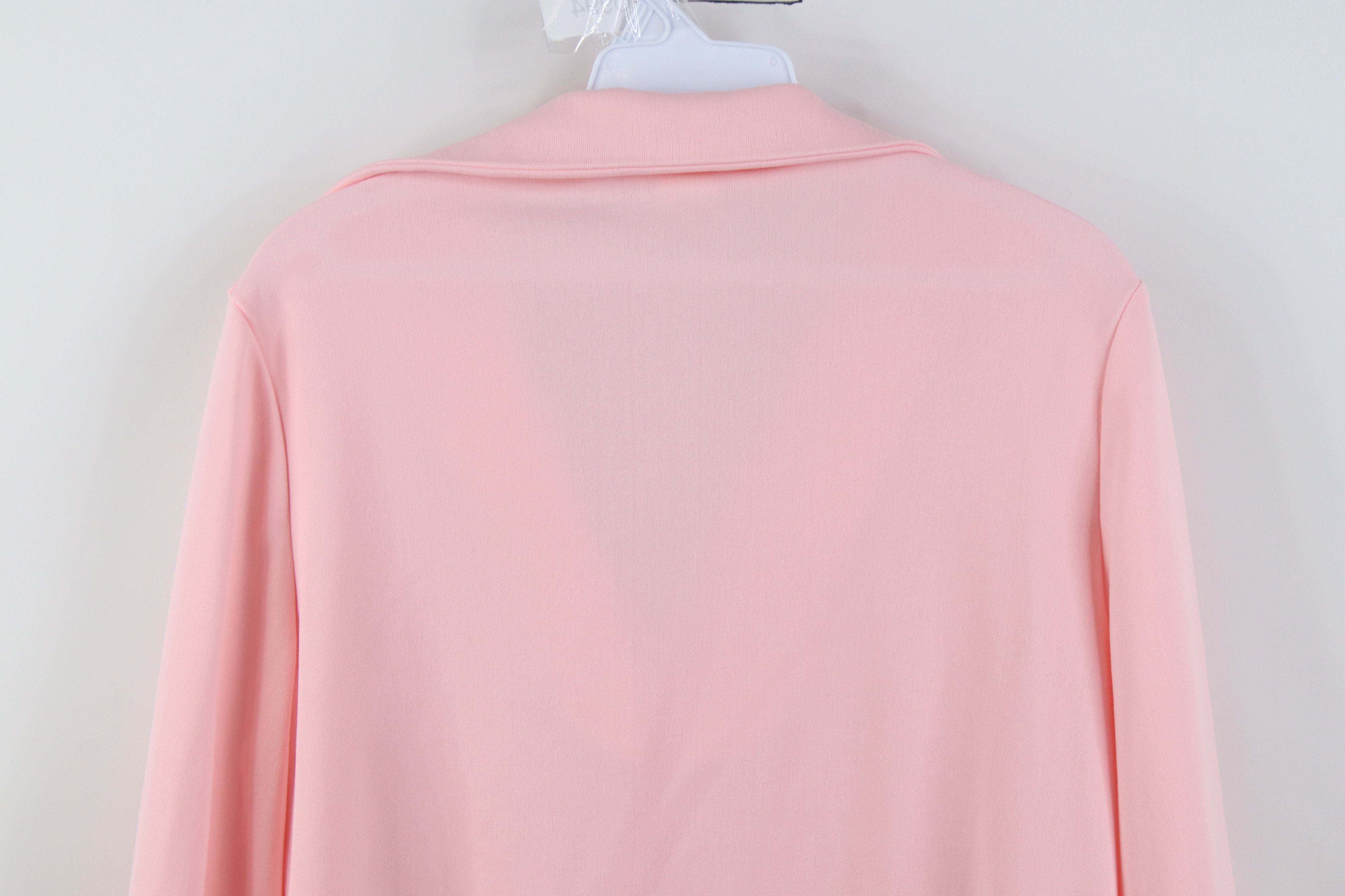 Vintage Vintage 70s Streetwear Knit Collared Pullover Shirt Pink USA Size XXL / US 16-18 / IT 52-54 - 10 Thumbnail