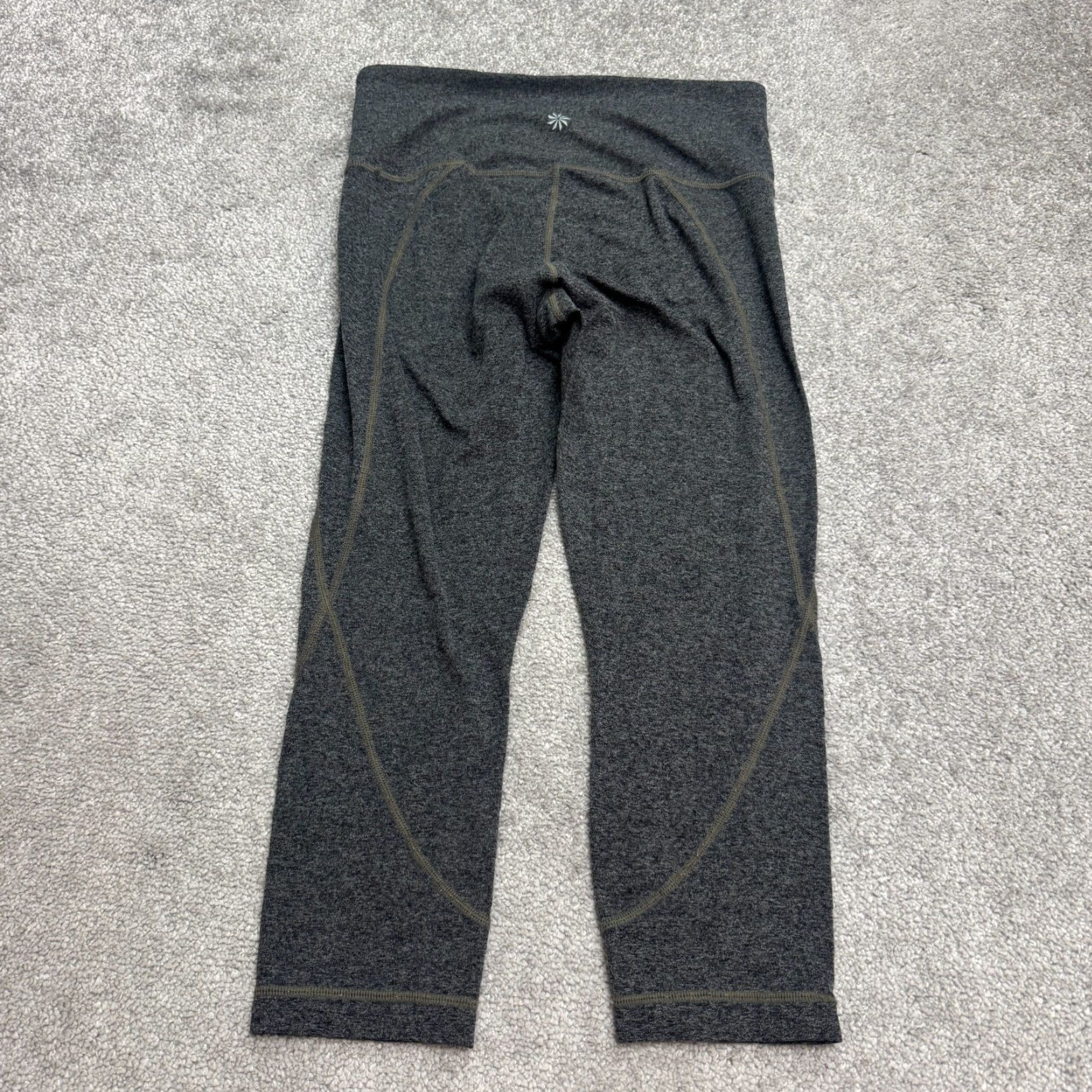 Athleta VINTAGE Athleta Salutation Powevita Capri Cropped Leggings Womens Small Gray Active Yoga Size 28" / US 6 / IT 42 - 2 Thumbnail