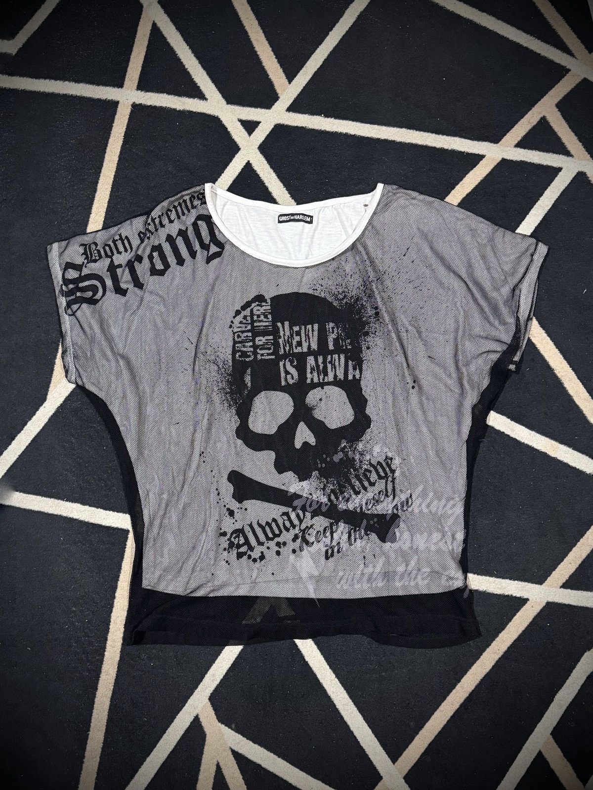 Roen Gothic Punk Skulls Poem Ghost Of Harlem Tees Size US M / EU 48-50 / 2 - 3 Thumbnail