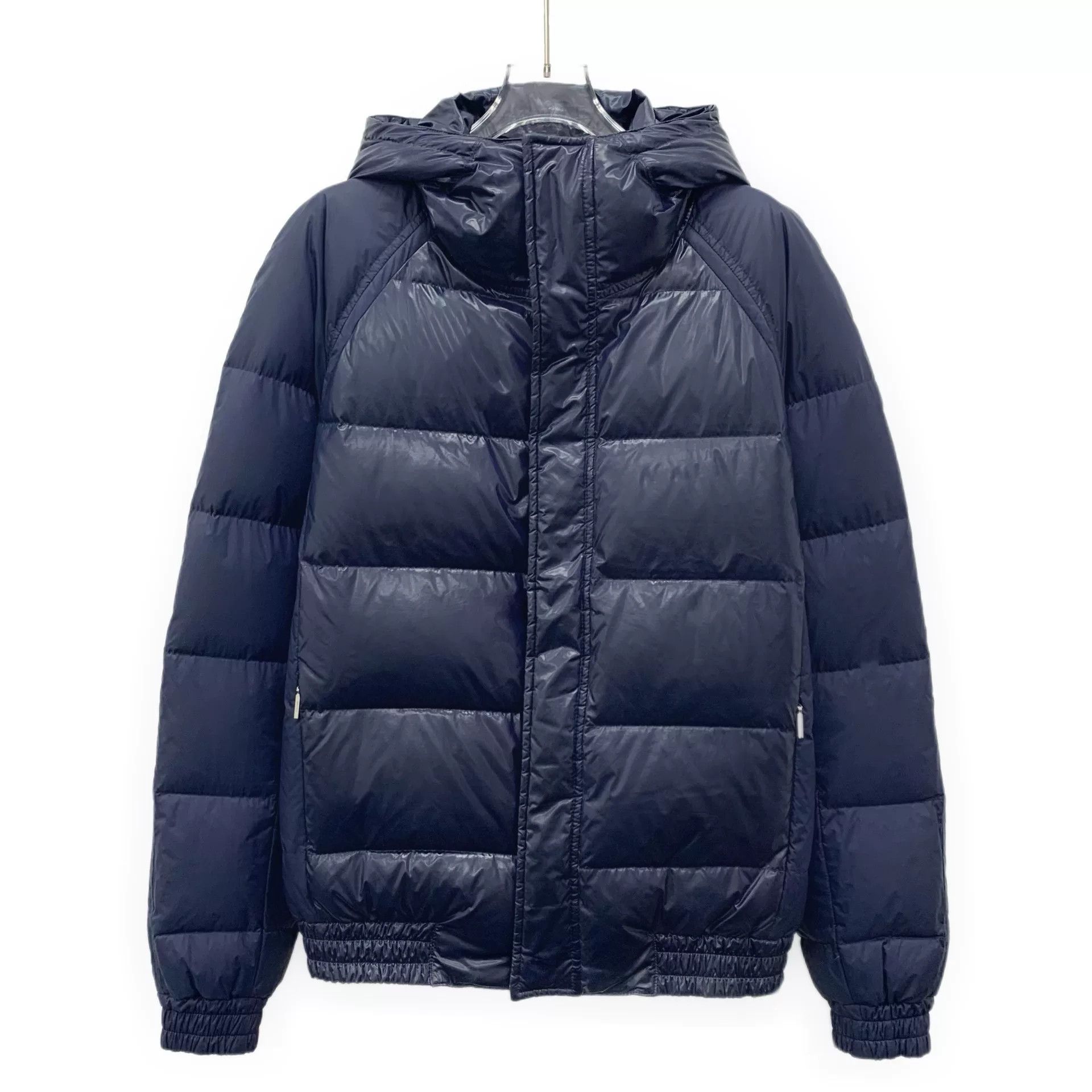 Dior Dior Navy Hooded Down Jacket Size US XL / EU 56 / 4 - 1 Thumbnail