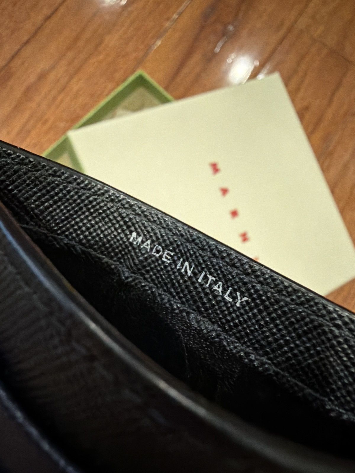 Marni Marni Card Case ‘Black/Blublack’ Size ONE SIZE - 5 Thumbnail
