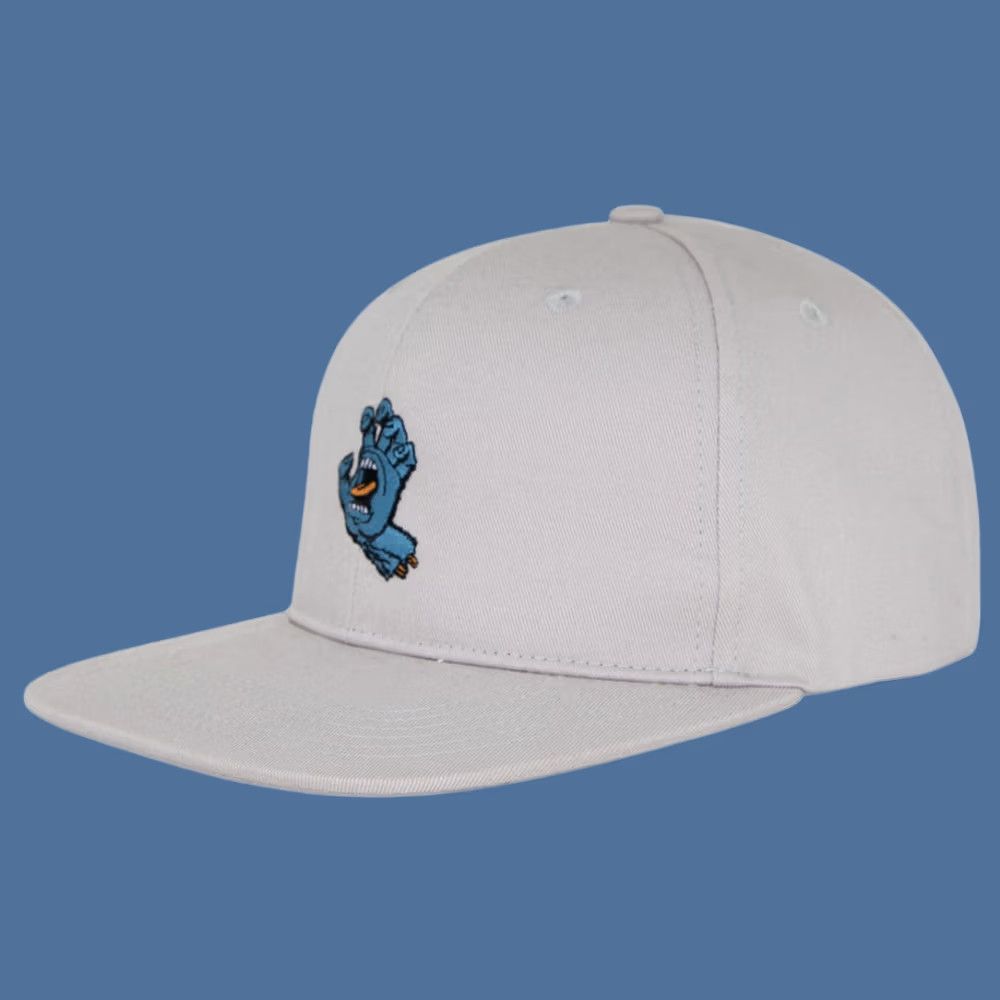 Vintage Santa Cruz Hat Mens One Size Grey Brand New Screaming Hand Snapback Light Size ONE SIZE - 1 Thumbnail
