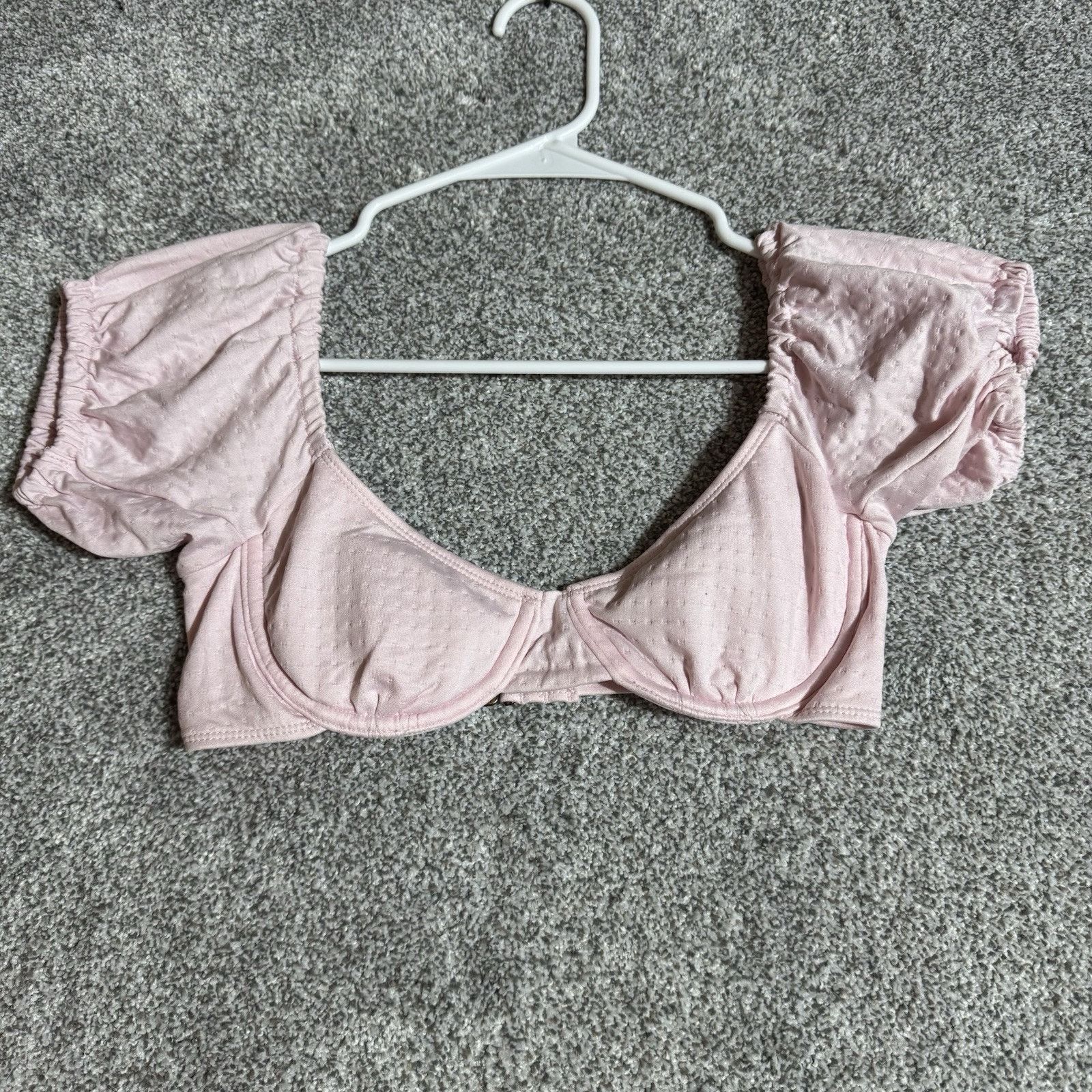 Other Coquette Corset Top Women S Puff Sleeve Barbiecore Romantic Size S / US 4 / IT 40 - 1 Thumbnail