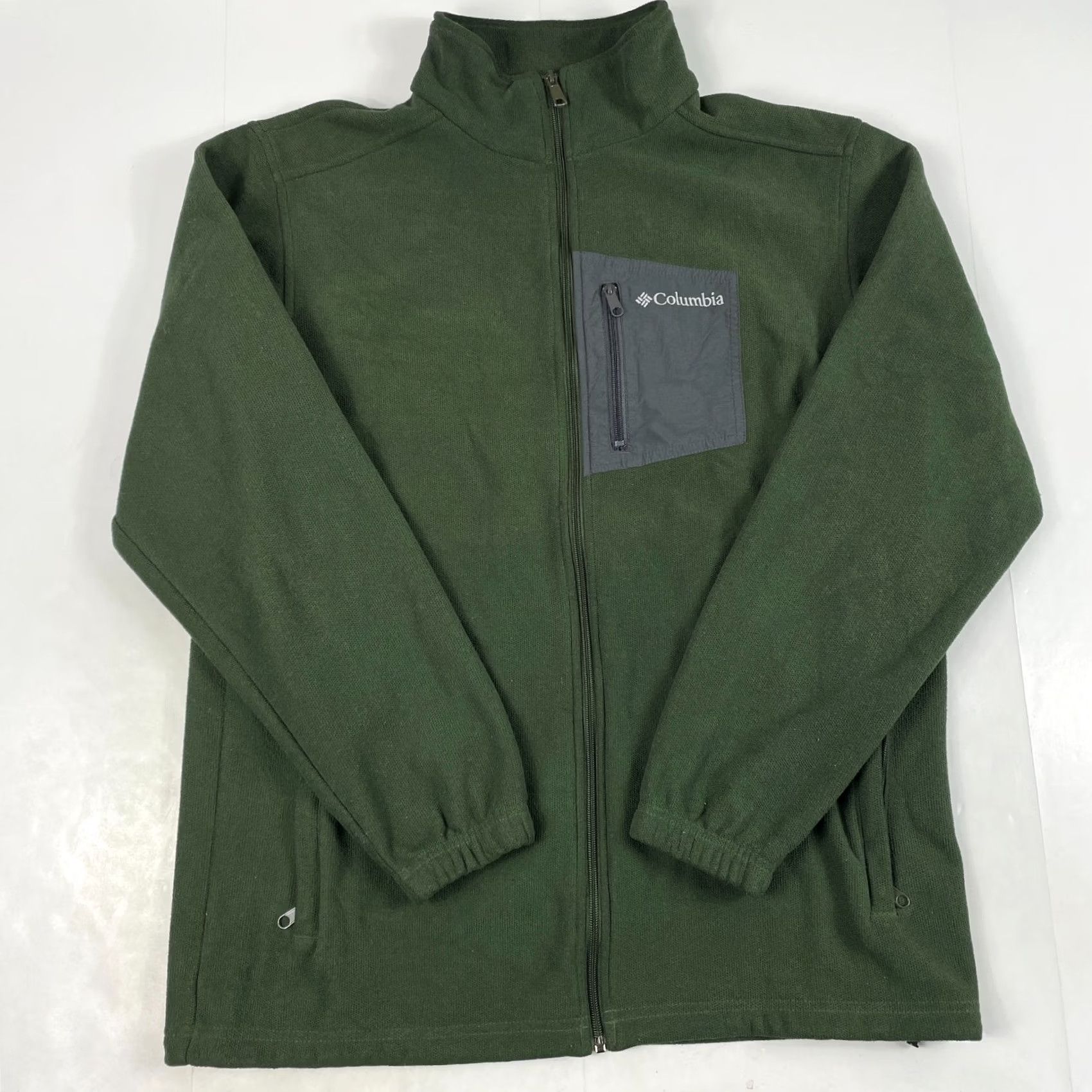Vintage Columbia Jacket Mens LT Green Omni Heat Fleece Full Zip Hiking Climbing Size US L / EU 52-54 / 3 - 2 Thumbnail