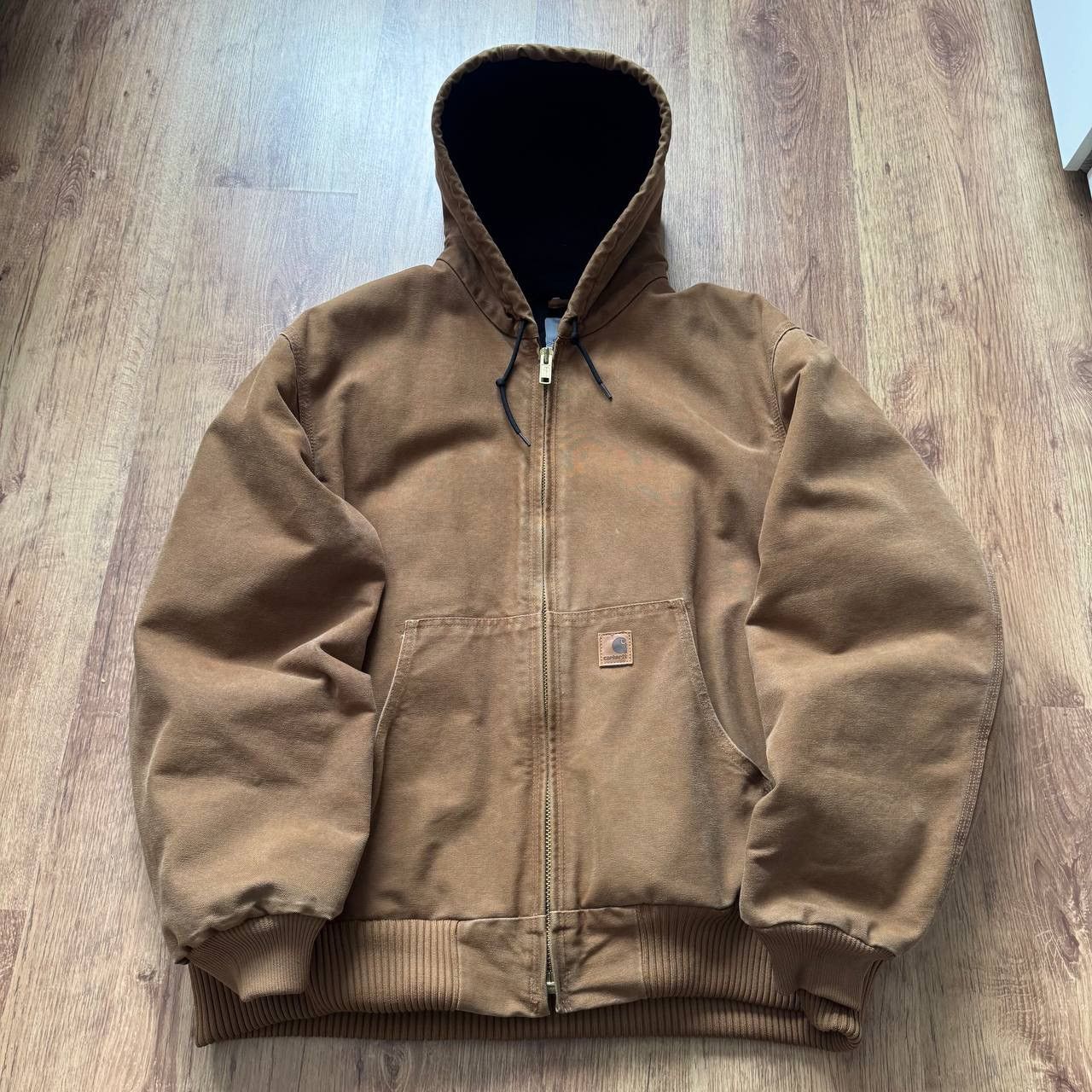 Carhartt CARHARTT VINTAGE ACTIVE JACKET FADED WORK ZIP HOODED JACKET Size US XL / EU 56 / 4 - 3 Thumbnail