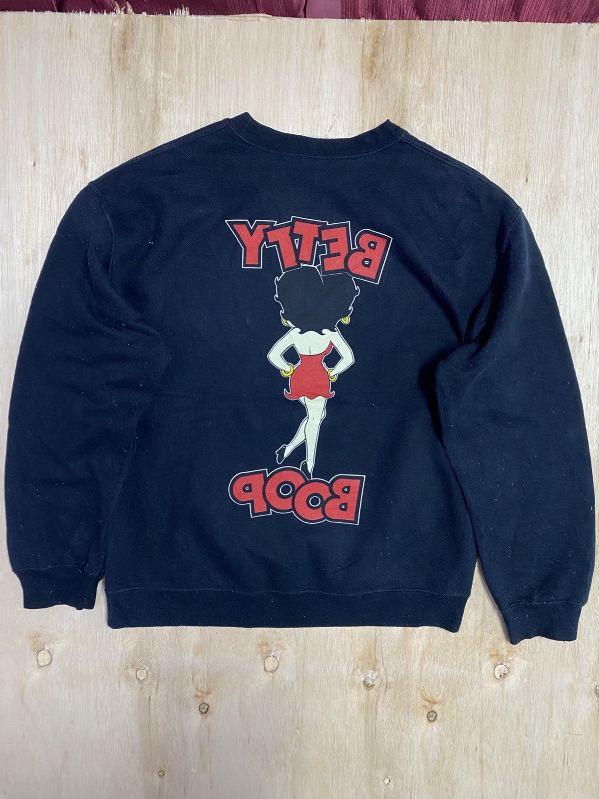 Cartoon Network Vintage Betty Boop GILDAN 90's Double-Sided Print Sweatshirt Size US XL / EU 56 / 4 - 6 Thumbnail