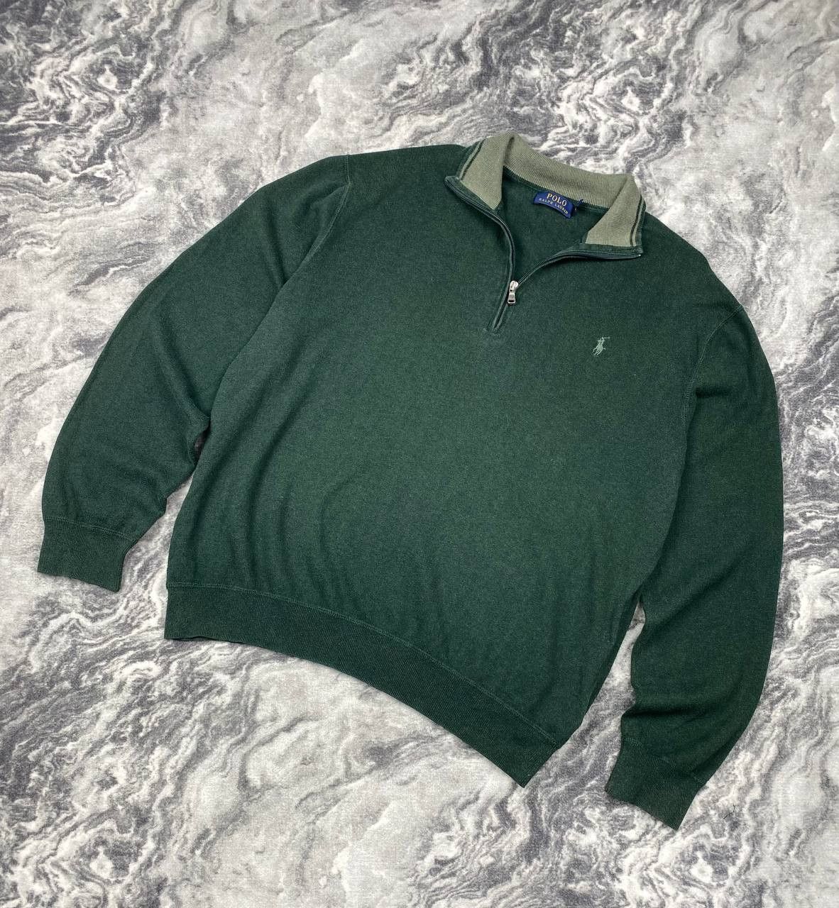 Polo Ralph Lauren Polo Ralph Lauren 1/4 Zip Sweatshirt Size US XL / EU 56 / 4 - 1 Thumbnail
