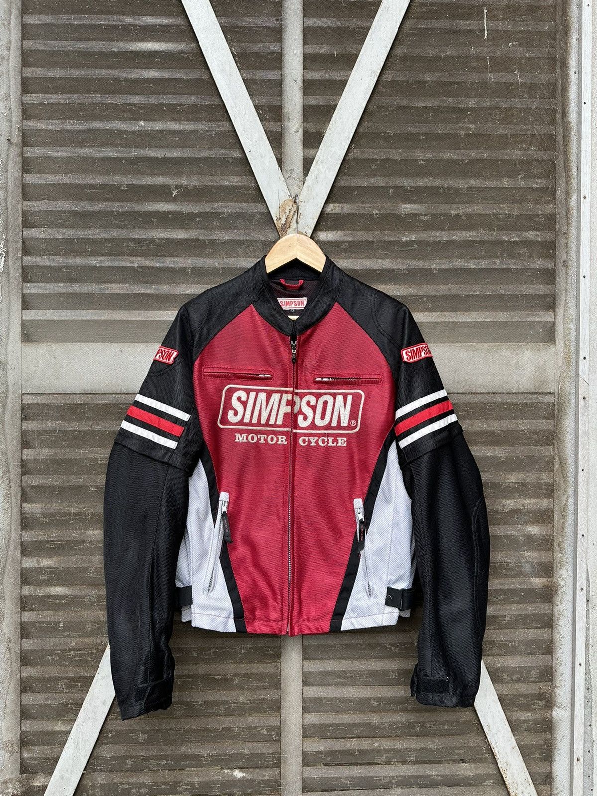 Vintage 👹Vintage Simpson Motorcycle Racing Bomber Jacket Size US M / EU 48-50 / 2 - 5 Thumbnail
