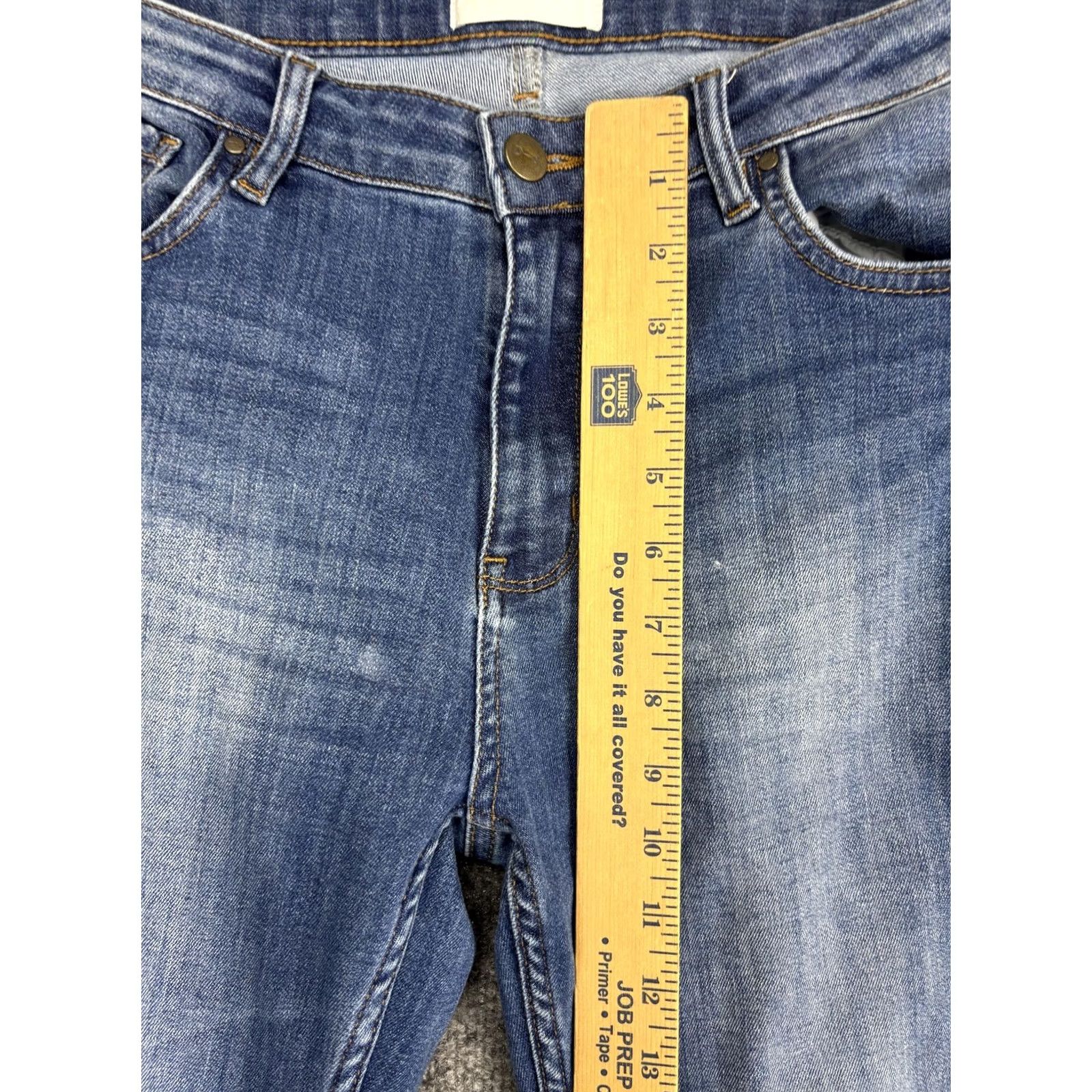 Denime Dish-denim Jeans Mens 31x31 Medium Wash Blue Skinny Stretch Slim Fit Denim Pants Size US 31 - 4 Thumbnail