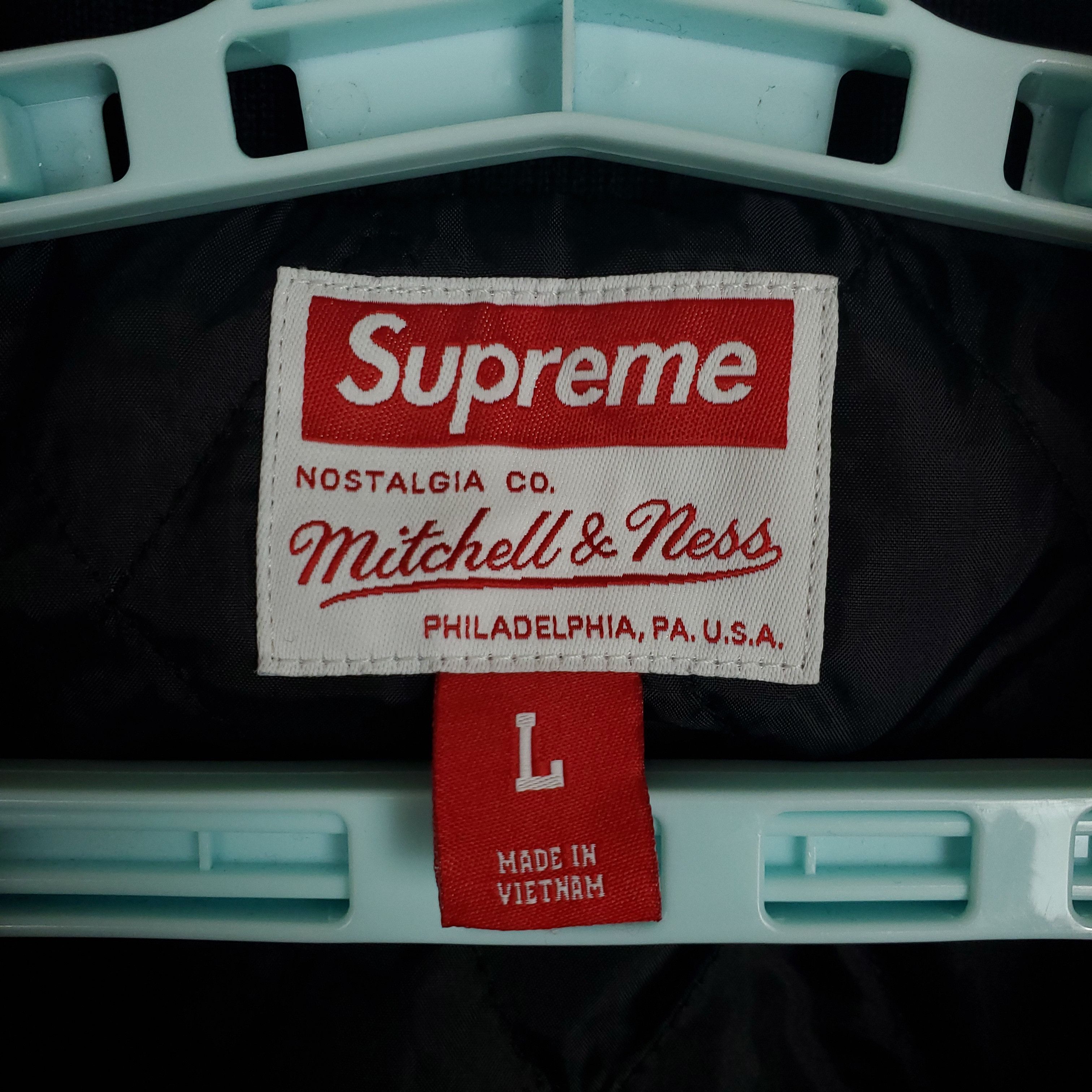 Mitchell & Ness × Supreme Supreme x Mitchell & Ness Large Jacket Black Nylon New Size US L / EU 52-54 / 3 - 8 Thumbnail