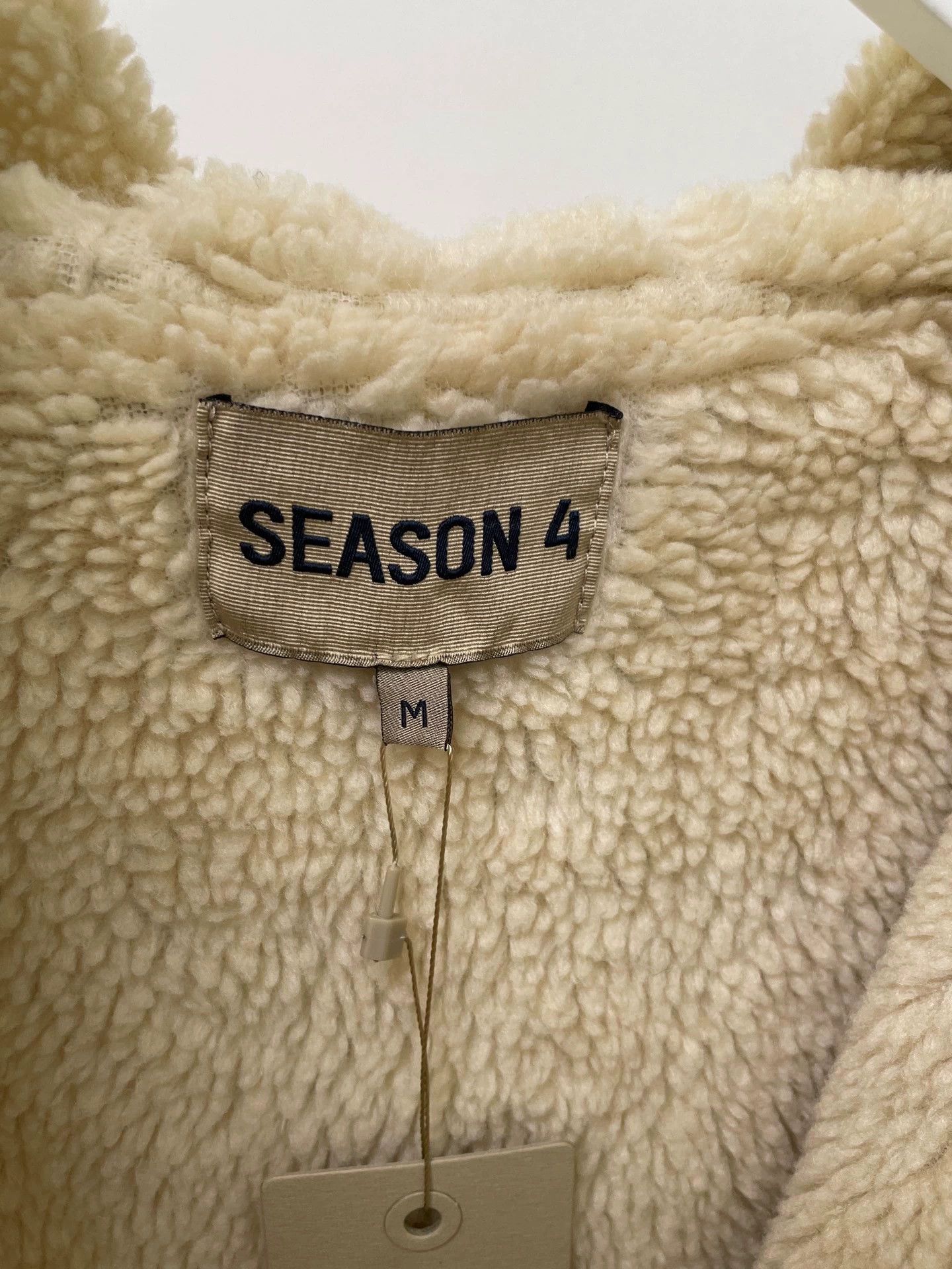 Yeezy Yeezy S4 Lamb Fleece Washed Hooded Jacket Size M Size US M / EU 48-50 / 2 - 3 Thumbnail