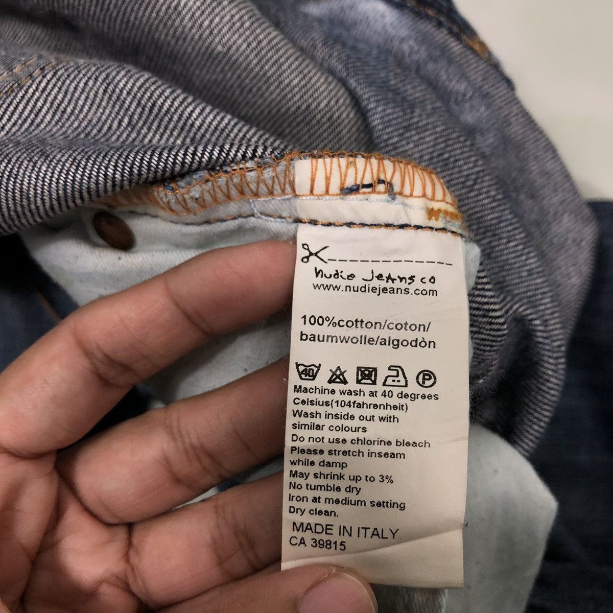 Japanese Brand 🔥Nudie Jeans Co Denim Straight Cut Issey Miyake Design Size US 32 / EU 48 - 20 Thumbnail