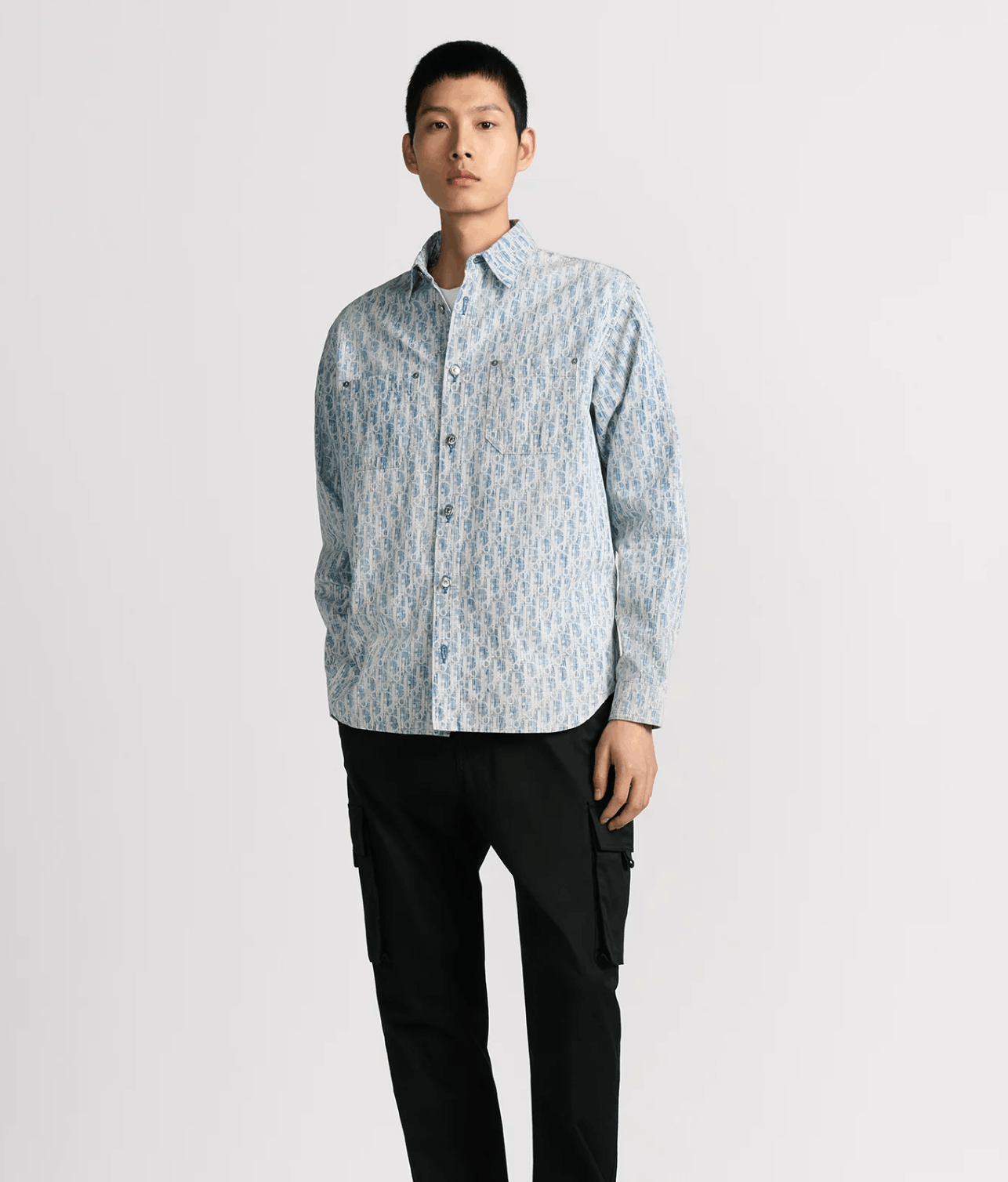 Dior Dior Oblique Kasuri Cotton Denim Overshirt Size US S / EU 44-46 / 1 - 2 Thumbnail