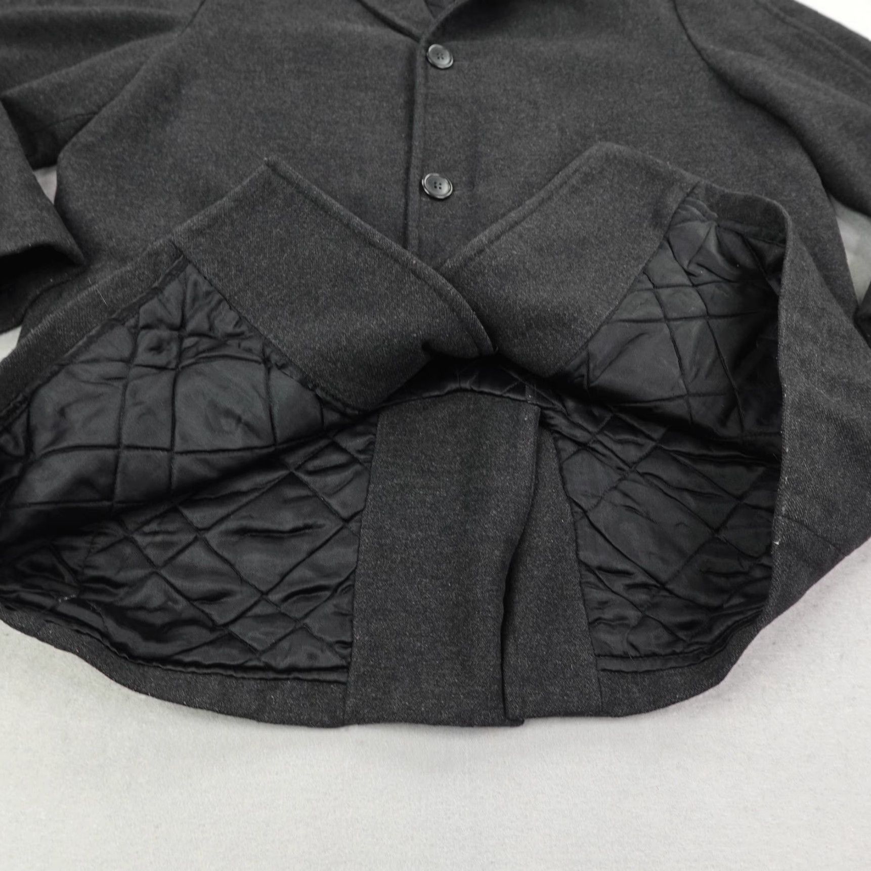 J.Crew Vintage J Crew Jacket Men XL Gray Wool Blend Quilt Lined Driver Car Coat Oarsman Size US XL / EU 56 / 4 - 4 Thumbnail