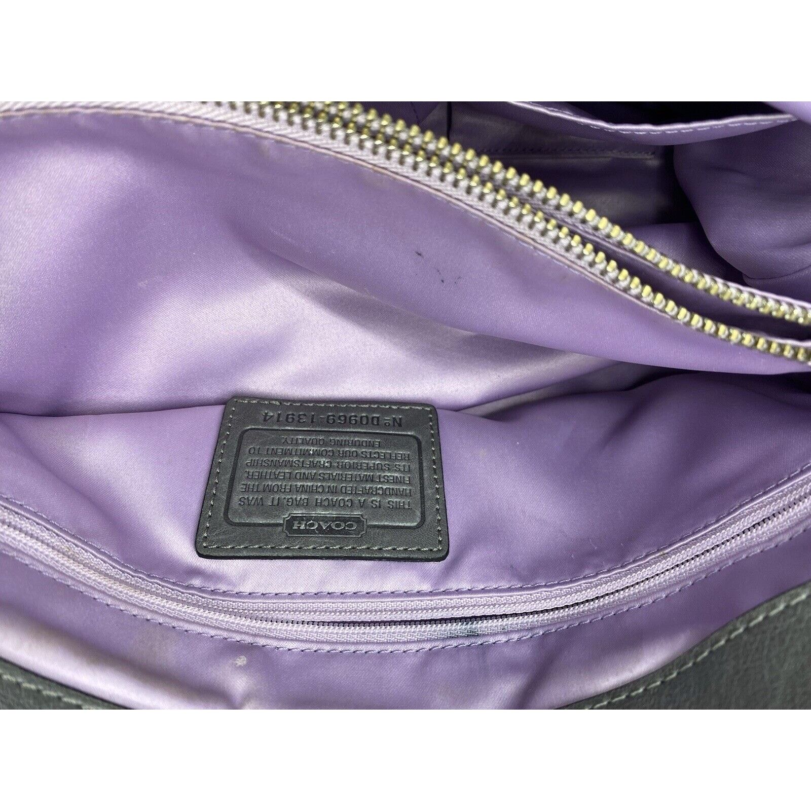 Coach Coach Leather Pleated D0973-13934 Gray Shoulder Bag Size ONE SIZE - 4 Thumbnail