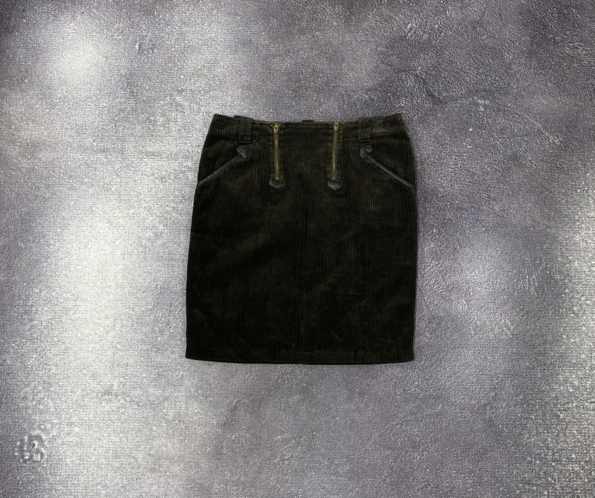 Armani Armani Jeans Vintage Women’s Corduroy Brown Rare Mini Skirt Size 26" / US 2 / IT 38 - 1 Thumbnail