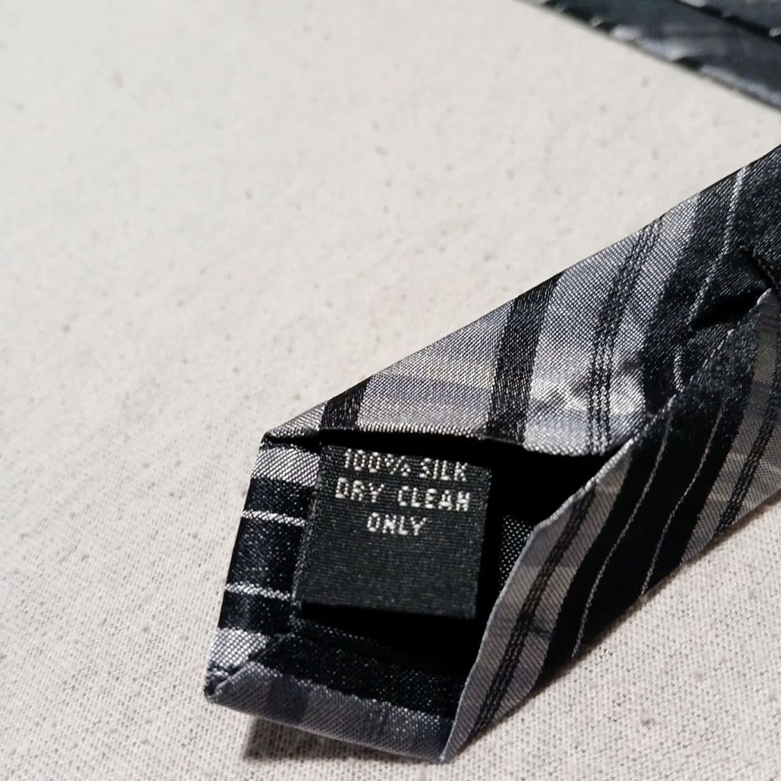 Vintage Wilke-Rodriguez Necktie 100% Silk Black Gray Plaid Skinny Tie 58" x 2.75" Mens Tie Size ONE SIZE - 5 Thumbnail