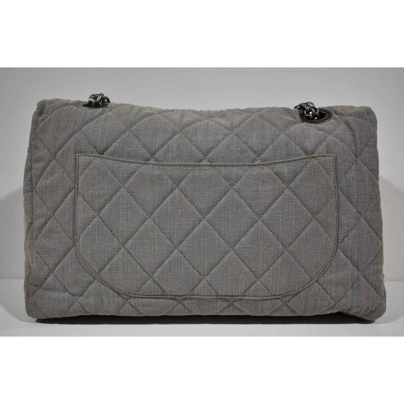 Chanel Chanel XXL Maxi 2.55 Reissue Classic Flap Denim Shoulder Bag Size ONE SIZE - 5 Thumbnail