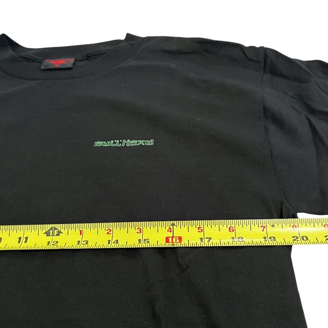 Bullhead Denim Co. × Vintage VINTAGE Bullhead Tribal Neon Skull T Shirt y2k Skatewear Size US M / EU 48-50 / 2 - 5 Thumbnail
