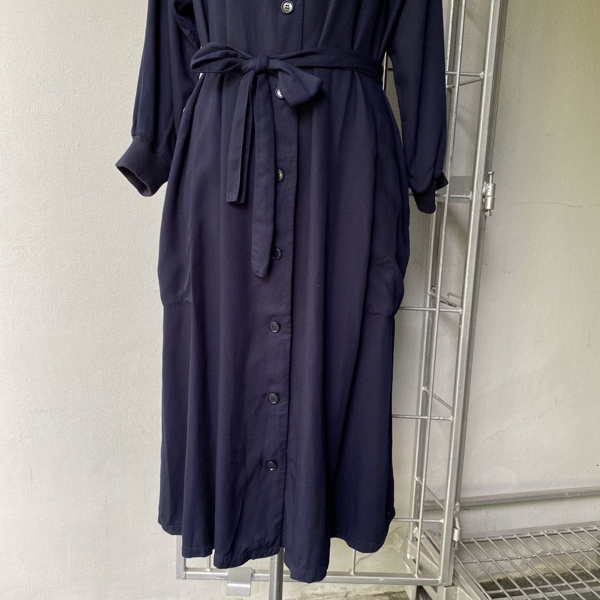 Zucca Zucca Dark Navy Belted Maxi Dress with Pockets Size M / US 6-8 / IT 42-44 - 20 Thumbnail
