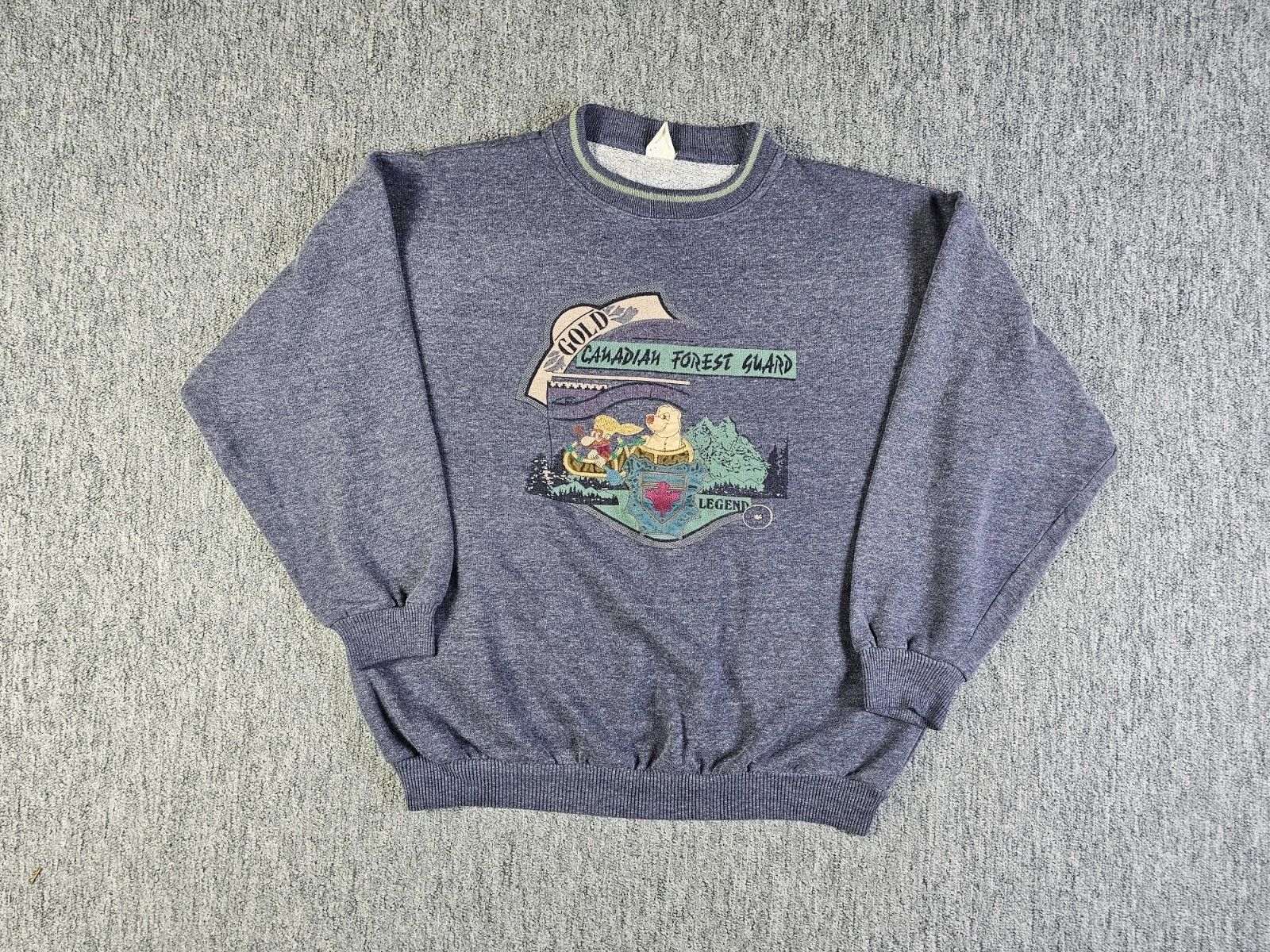 Other Vintage Made Italy Canadian Forest Guard Embroidered Sweat L Size US L / EU 52-54 / 3 - 4 Thumbnail